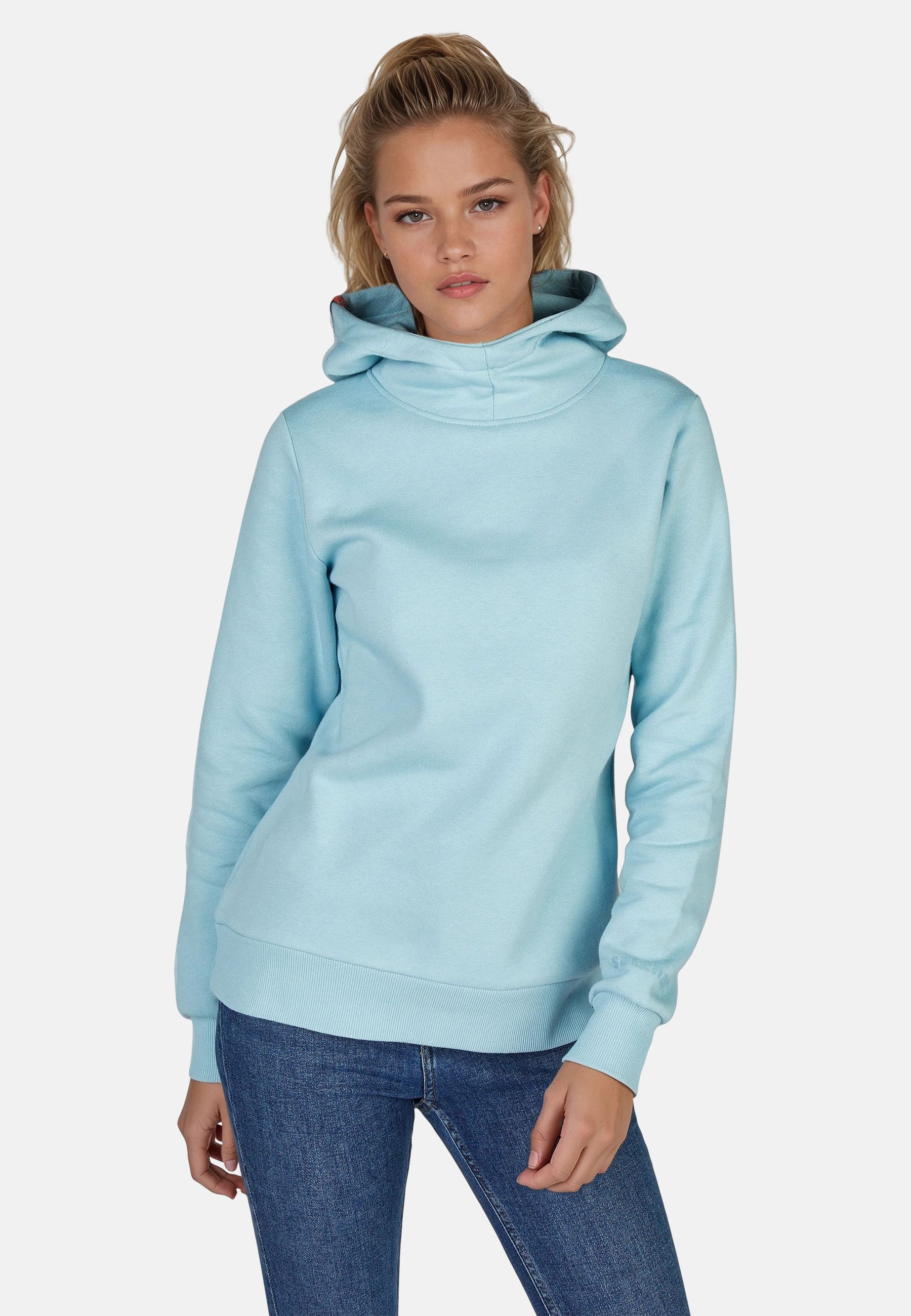 salzhaut Hoodie VISIT Damen Relaxed-Fit salzhaut Kapuzenpullover – bequemer Fit und nordisch klares Design