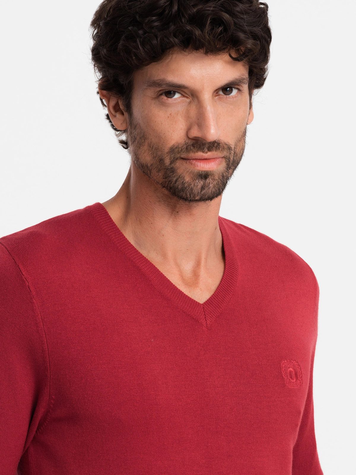 OMBRE V-Ausschnitt-Pullover Eleganter Herrenpullover mit V-Ausschnitt günstig online kaufen