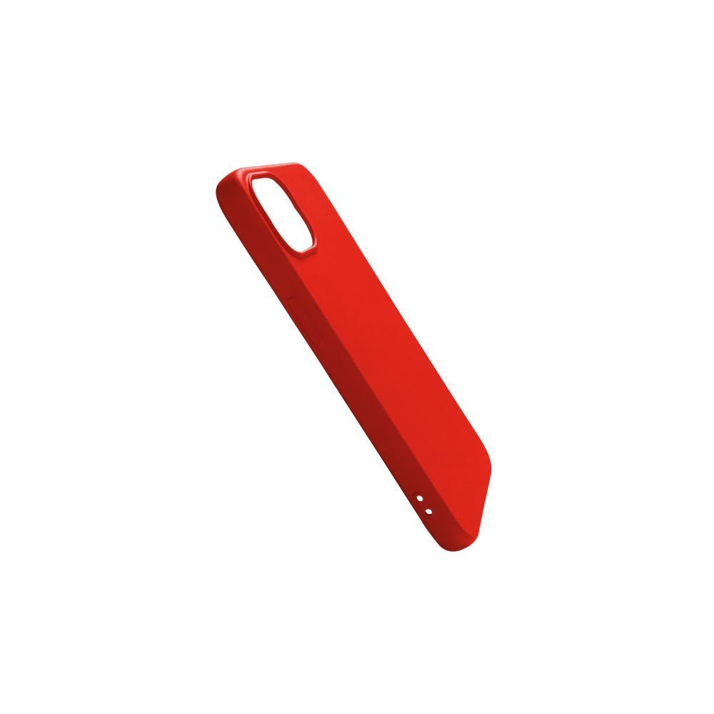 Ventarent Smartphone-Hülle Handy Hülle Case passt für Apple iPhone 13 6,1 Zoll, Slim Cover, Back Cover, Durchsichtig, Robust, stoßfest / Rot