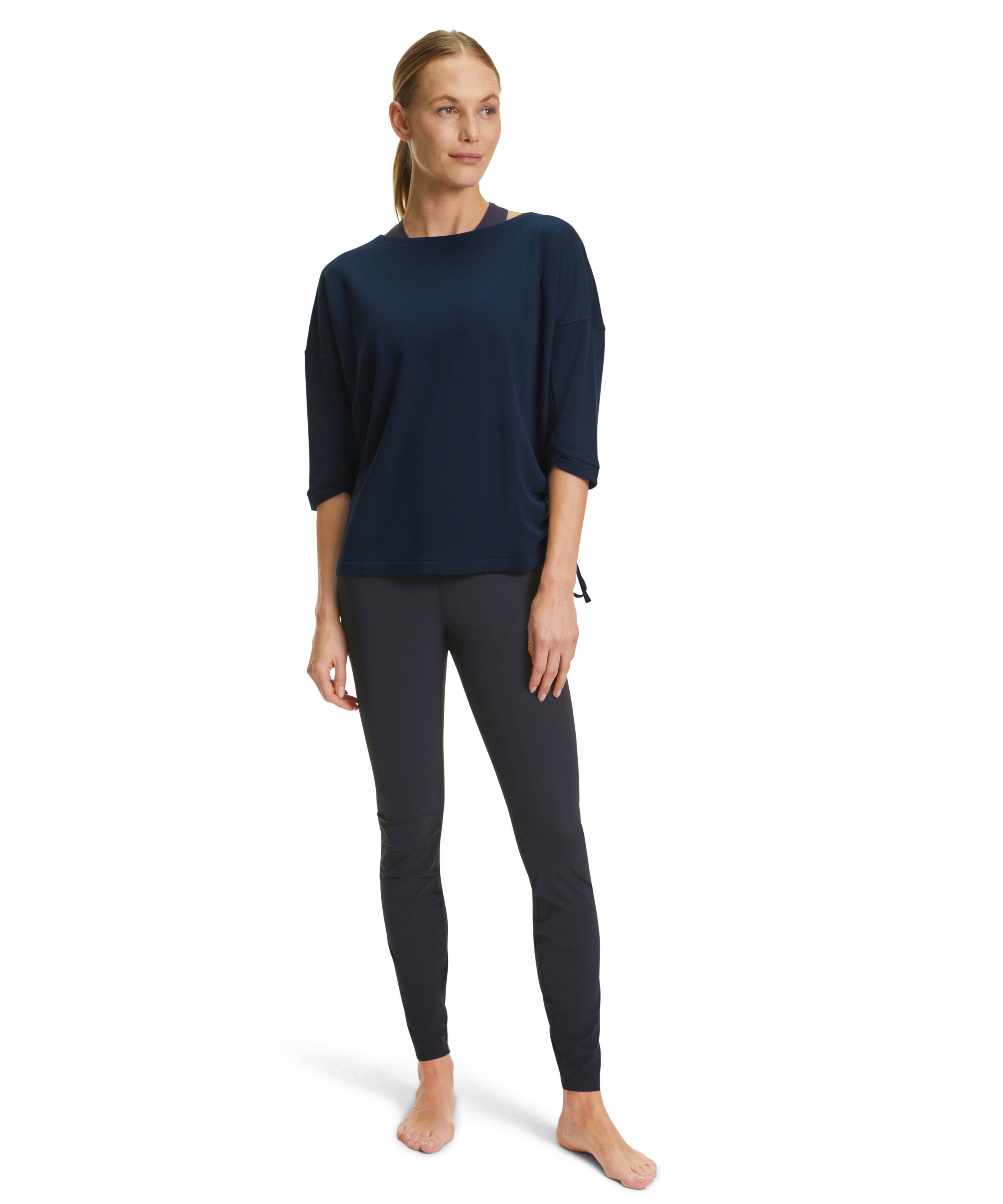 Yoga-Sweatjacke space (6116) FALKE (1-tlg) blue