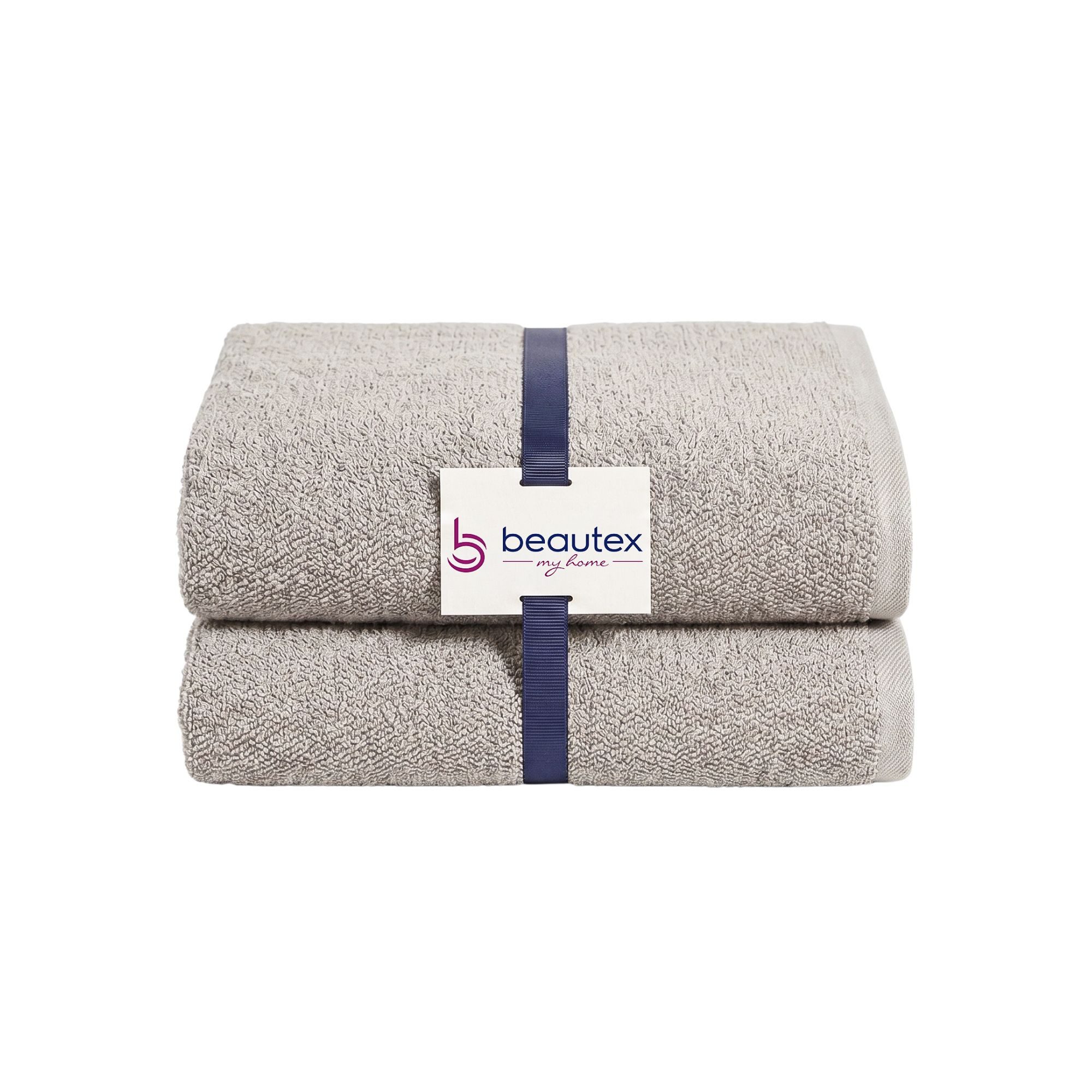 Beautex Handtuch Set, Premium Frottier Sets, 100% Baumwolle 550g/m², Multischlaufen-Optik, Frottier, saugstark, weich, flusenfrei, schnelltrocknend, schadstoffgeprüft