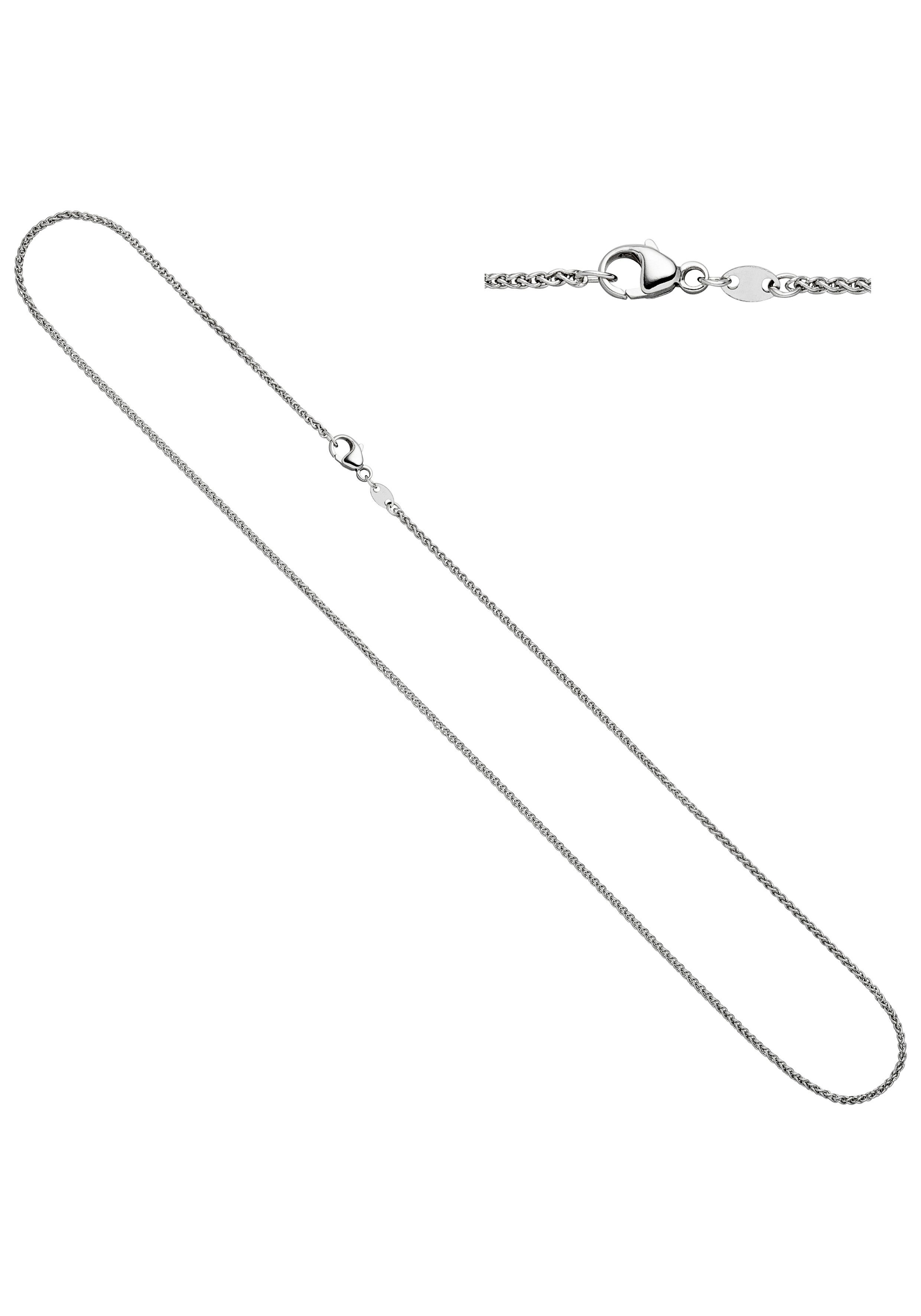 JOBO Goldkette, Zopfkette 333 Weißgold ... JOBO Goldkette, Zopfkette 333 Weißgold ...