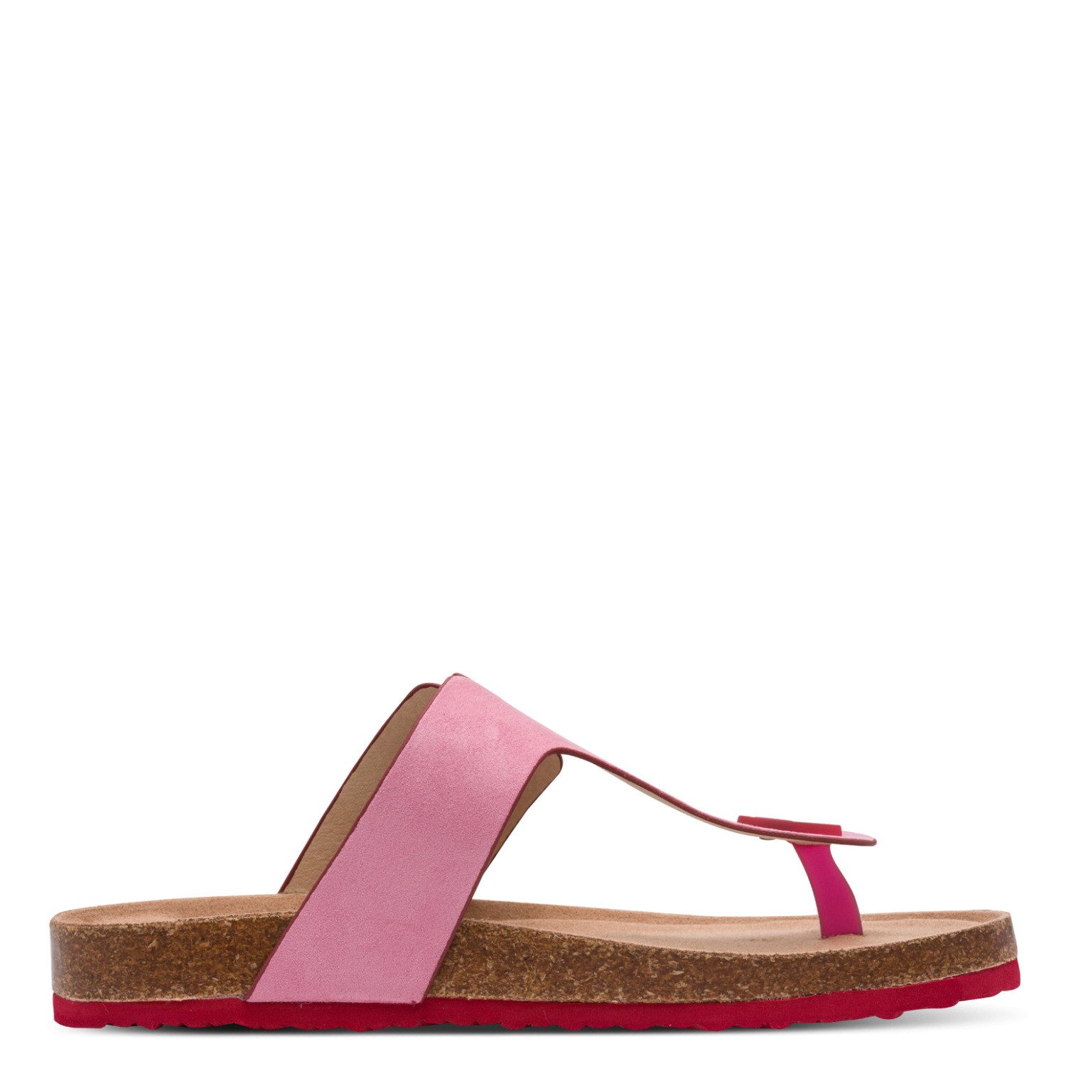 Tamaris Zehentrenner Schlupfschuh, Flats, Bequemschuh, Hausschuh mit T-Logo