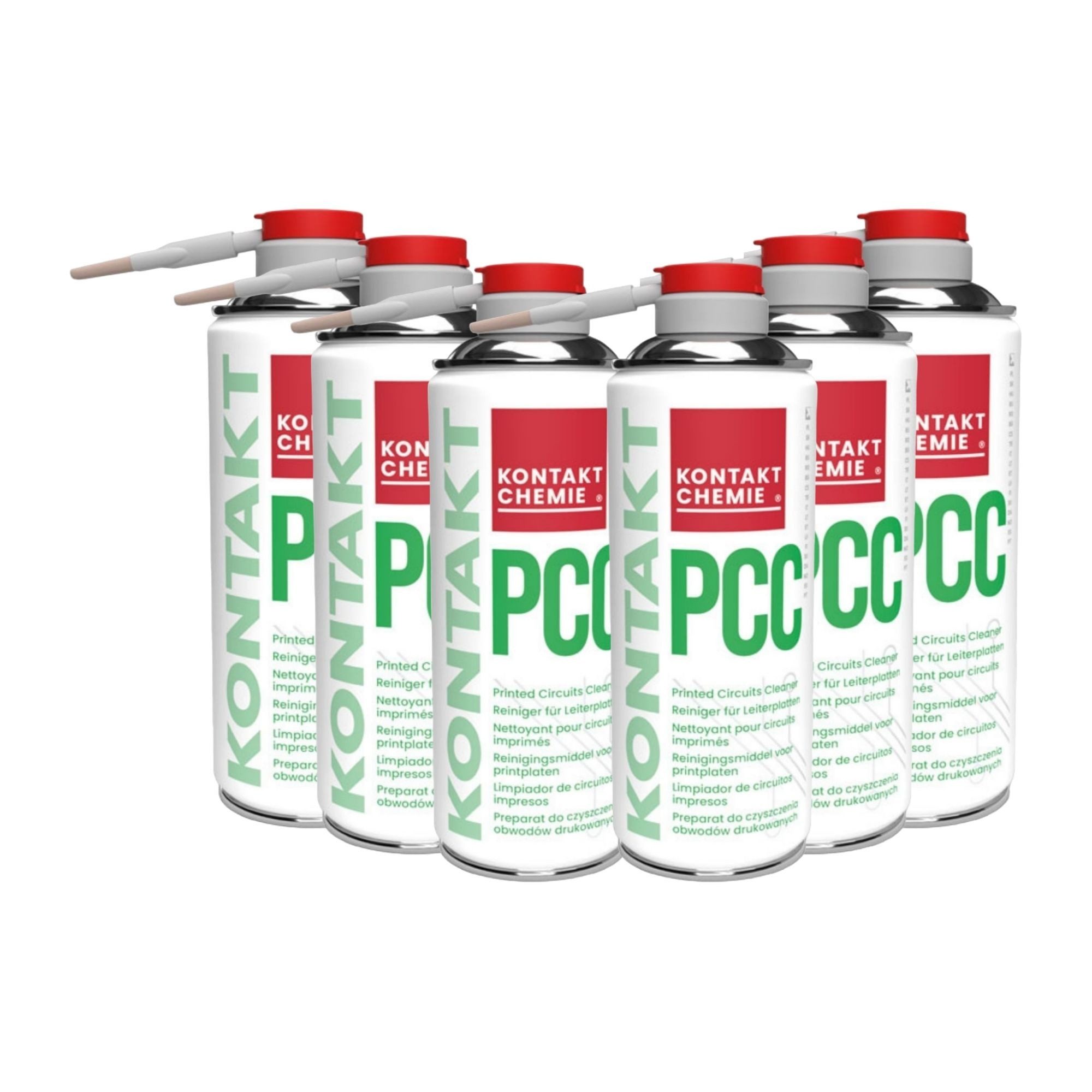 KONTAKT CHEMIE Reinigungs-Set 6 Stück Leiterplattenreiniger, KONTAKT PPC, je 200ml