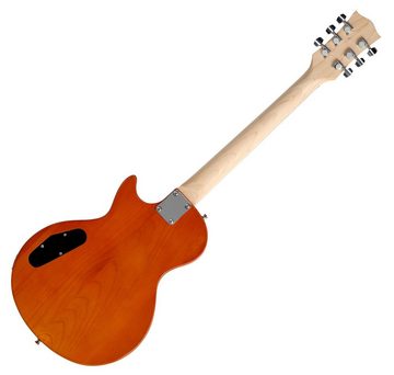 McGrey E-Gitarre Rockit elektrische Gitarre, Single Cut, Komplettset 4/4, 8-St., inkl. Verstärker, Tasche, Stimmgerät, Plektren, Gurt und Kabel, 10 Watt (RMS) Gitarrenverstärker inklusive!