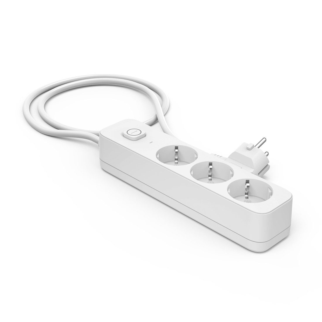 Hama Mehrfachsteckdosenleiste 3 fach mit Schalter und Überspannungschutz Steckdosenleiste 3-fach (Ein- / Ausschalter, Überspannungsschutz, Kabellänge 1,4 m)