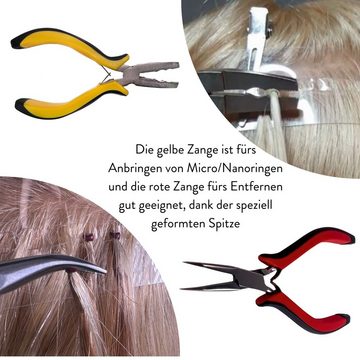 hair2heart Echthaar-Extension Werkzeug Set für Nano/Microring Extensions