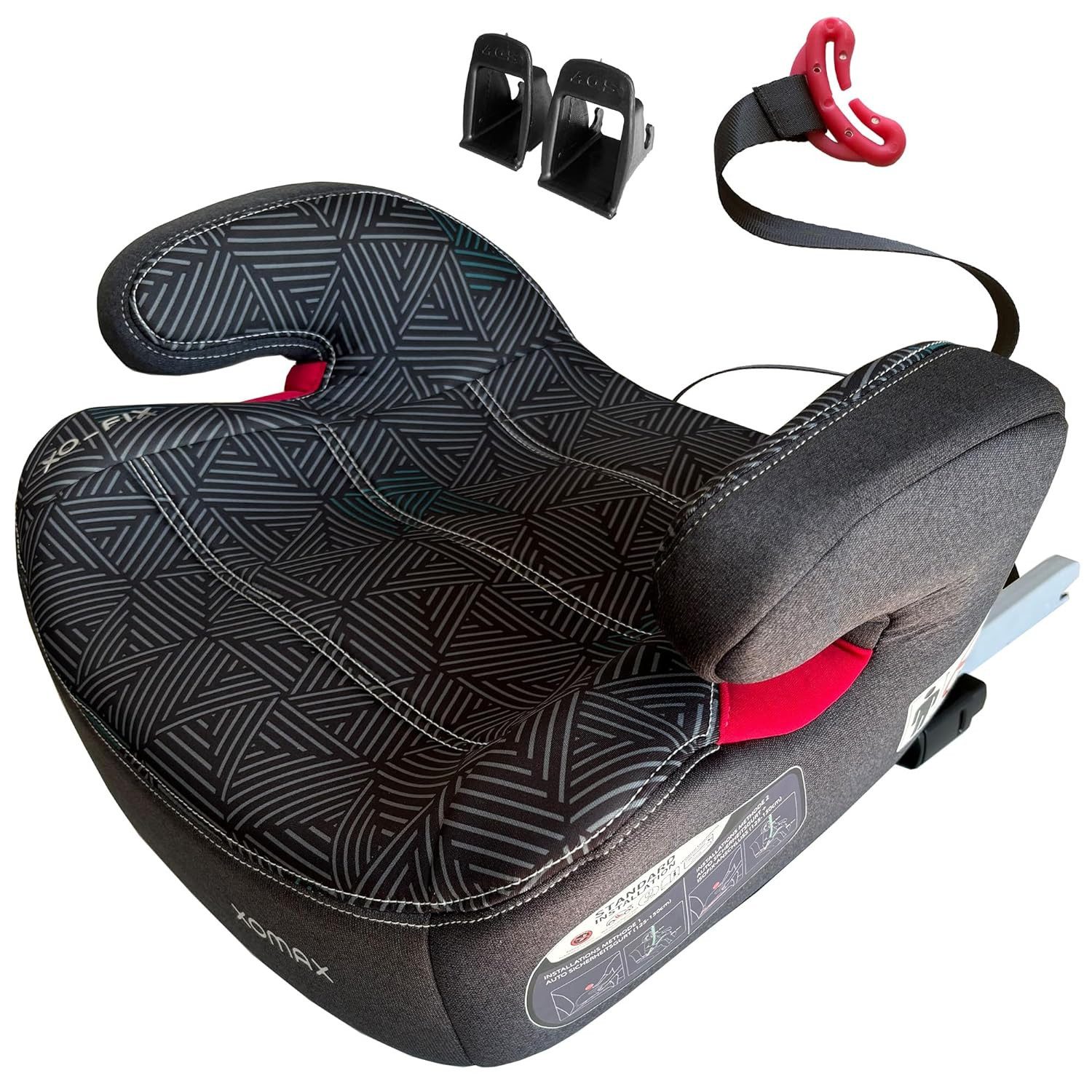 XOMAX Autokindersitz Alvaro II, bis: 12, (Alvaro II), mit ISOFIX für Gruppe 2/3 mit bequemen Armlehnen und ECE R129 Zeichen