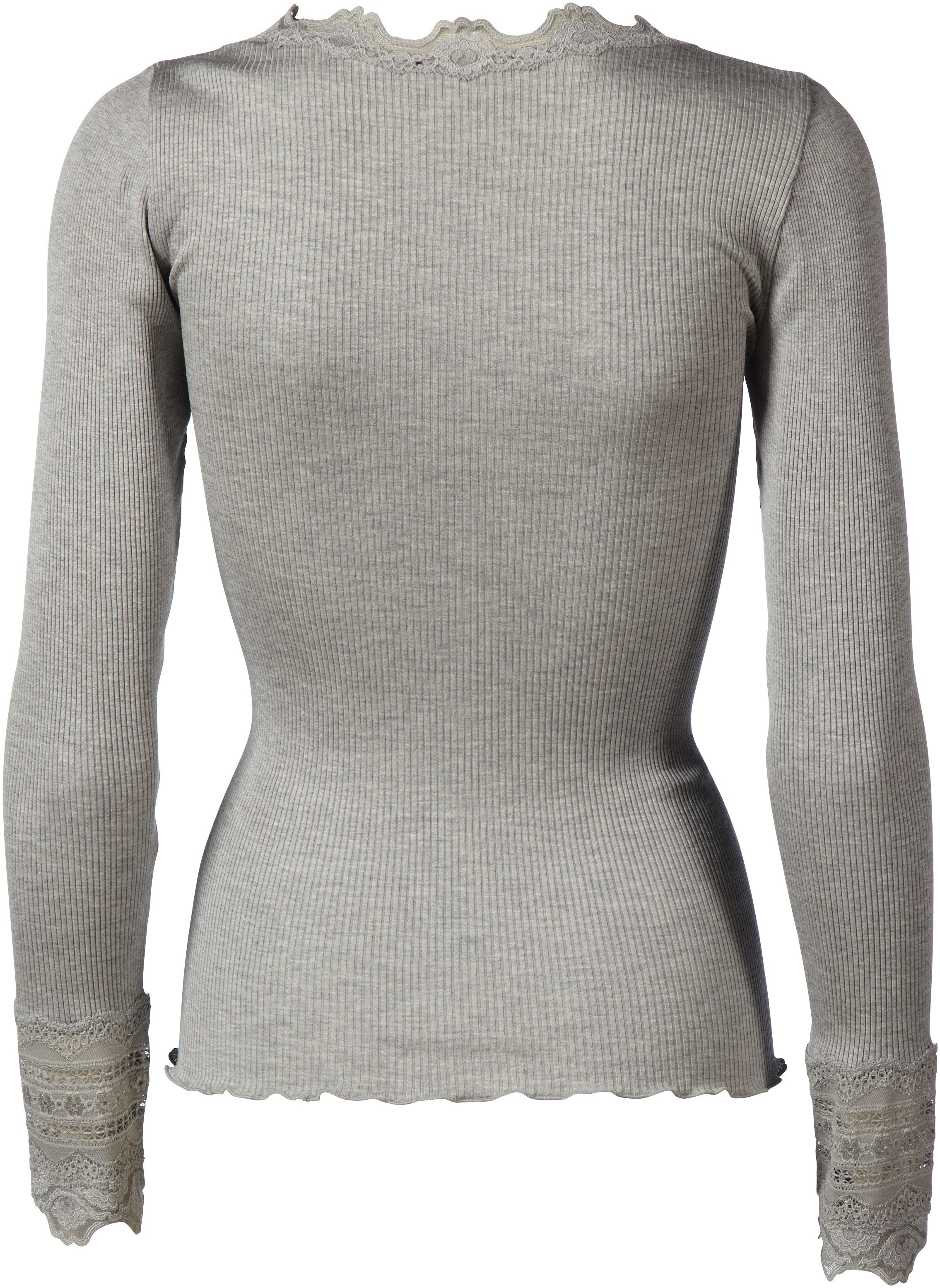 rosemunde Langarmshirt Benita Silk Blouse Vintage-Spitzenbesatz günstig online kaufen