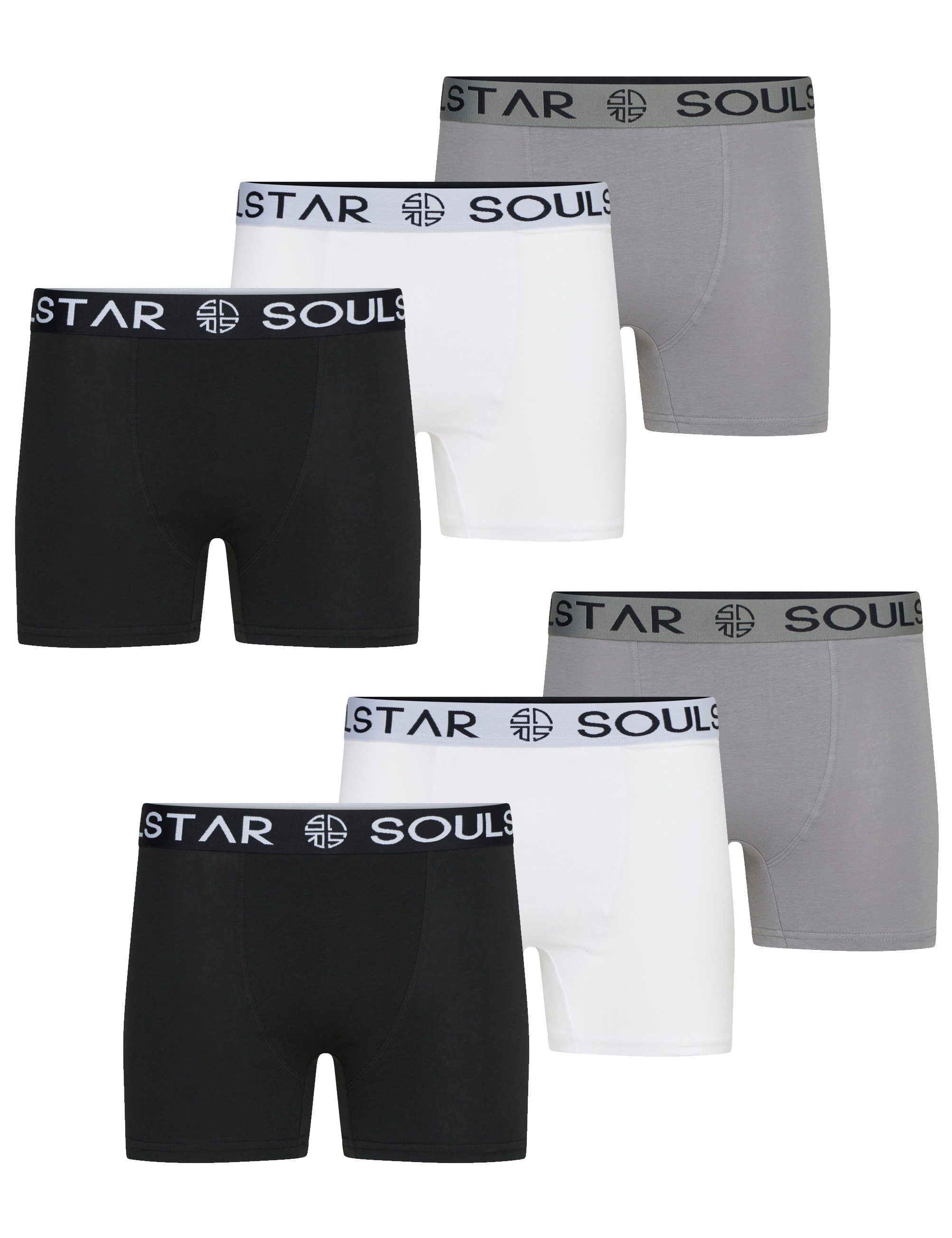 SOULSTAR Boxershorts MUBOXER6 (Packung, 6-St., 6er-Pack) Basic Herren Unter günstig online kaufen