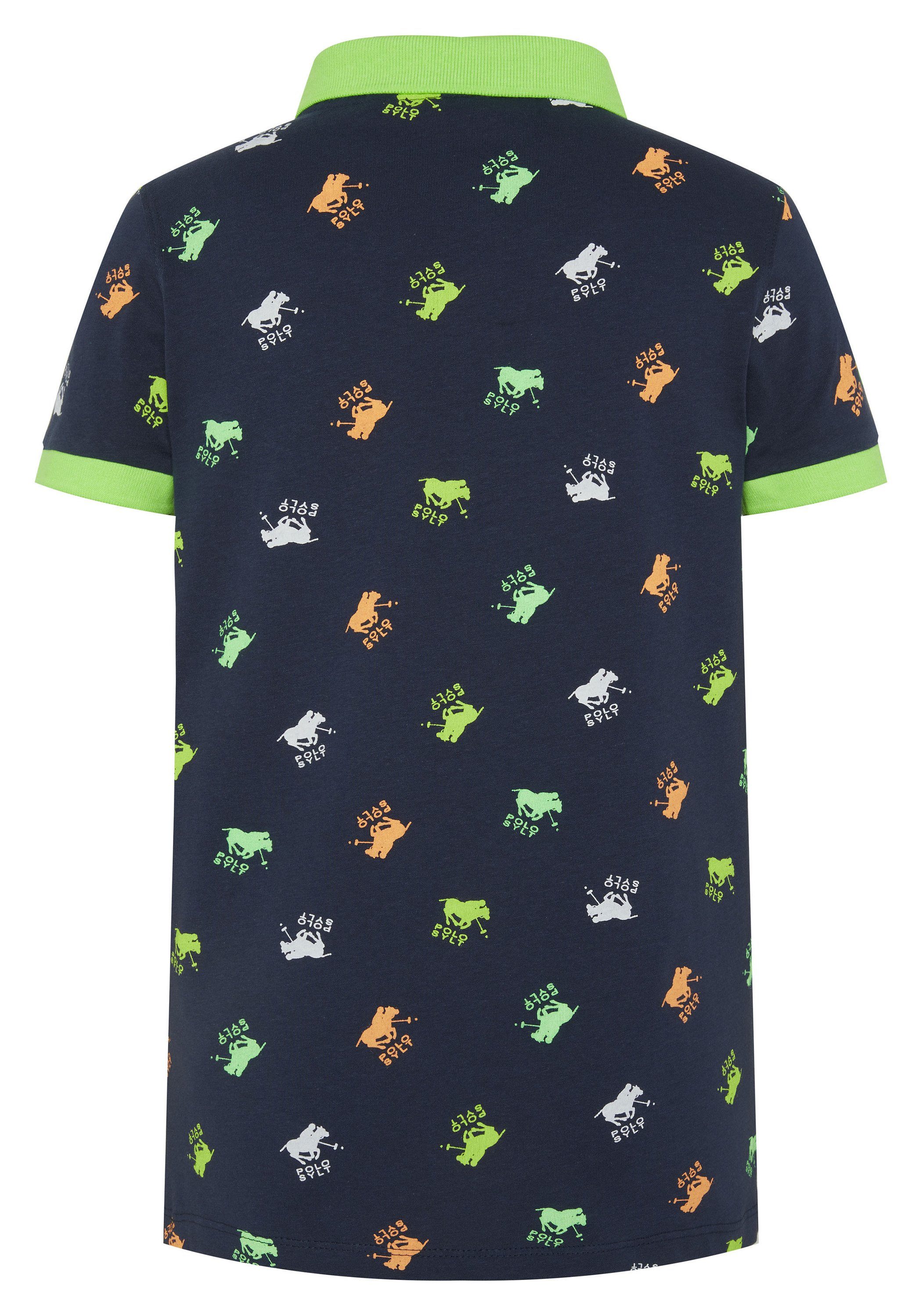 Polo Sylt Poloshirt mit Logo-Muster günstig online kaufen