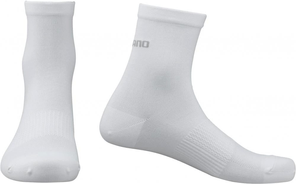 Shimano Sportsocken SHIMANO PERFORMANCE MID SOCKS WHITE Gr. S/M WHITE - atmungsaktive Rads