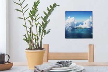 OneMillionCanvasses® Leinwandbild Meer - Wolken - Sonne, (1 St), Leinwand Bilder für Wohnzimmer Schlafzimmer