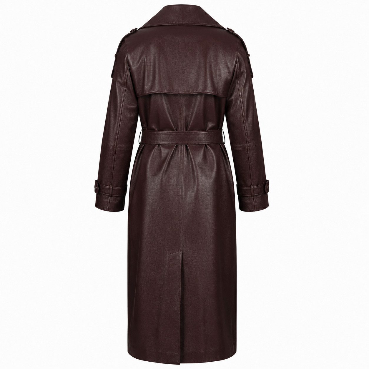Mouflon Lederjacke Angel Echtleder-Mantel mit modischem Designerkragen