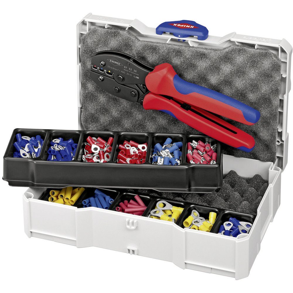 Knipex Crimpzange Knipex 97 90 21 Crimpzange Isolierte Kabelschuhe, Isolierte Steckver