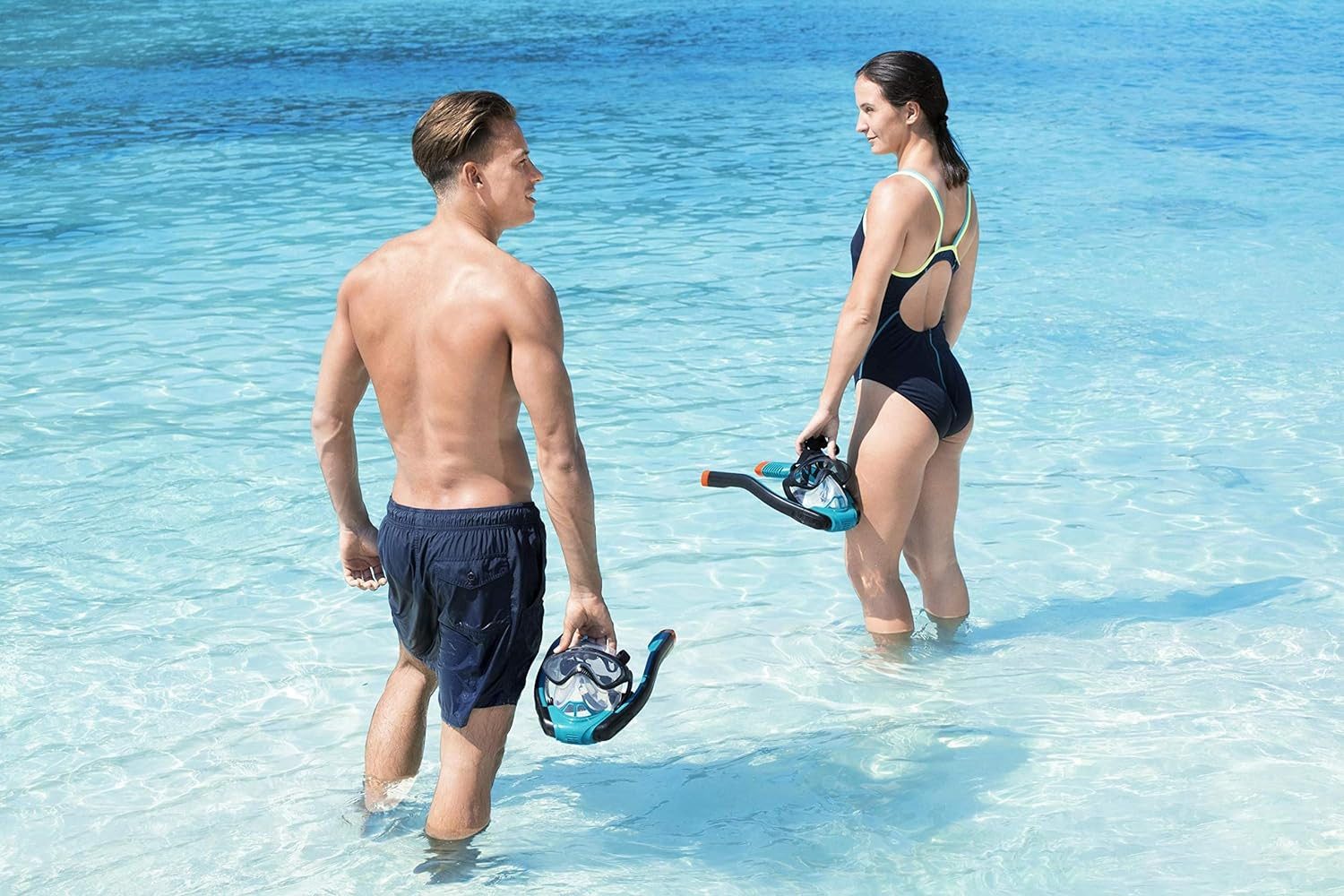 BESTWAY SUP-Board Bestway Hydro Pro Schnorchelmaske Flowtech Schwimmbrille 24058