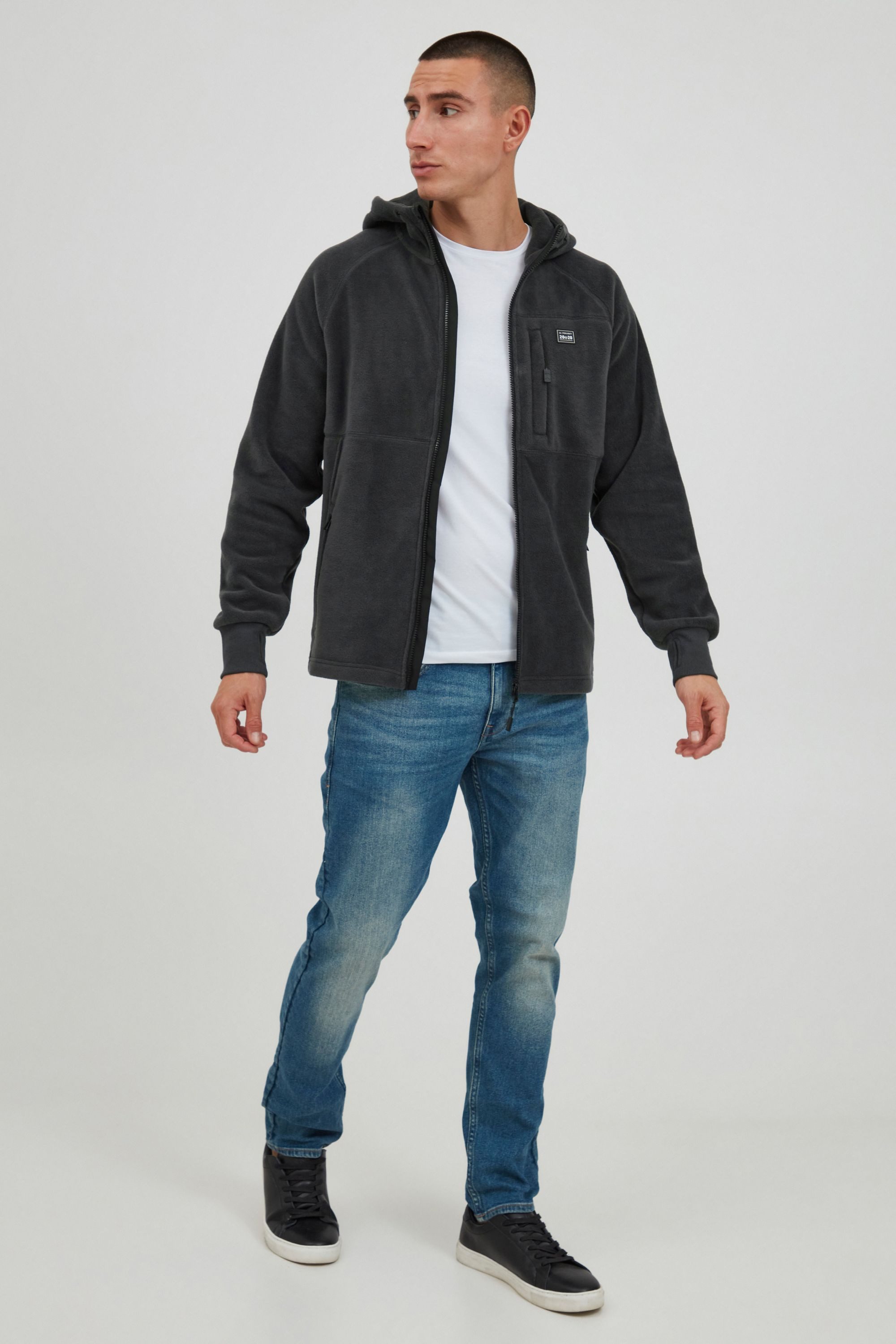 11 Project Fleecejacke PRMICHEL Fleecejacke mit Kapuze günstig online kaufen