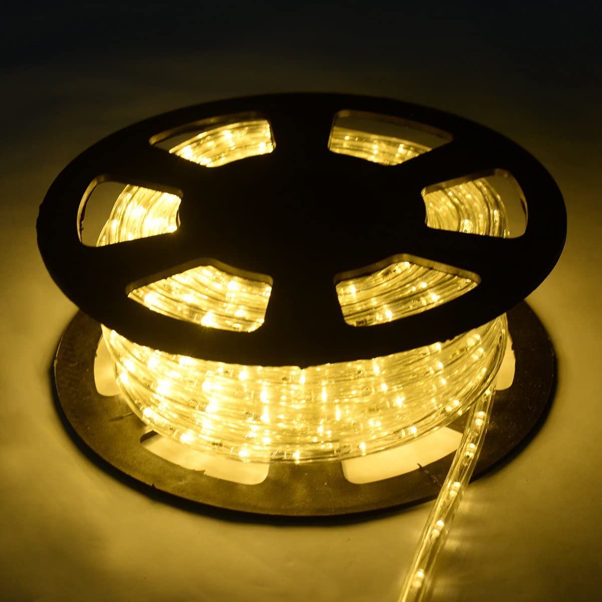COSTWAY LED-Lichterschlauch 10M Lichterschlauch mit 360 LEDs