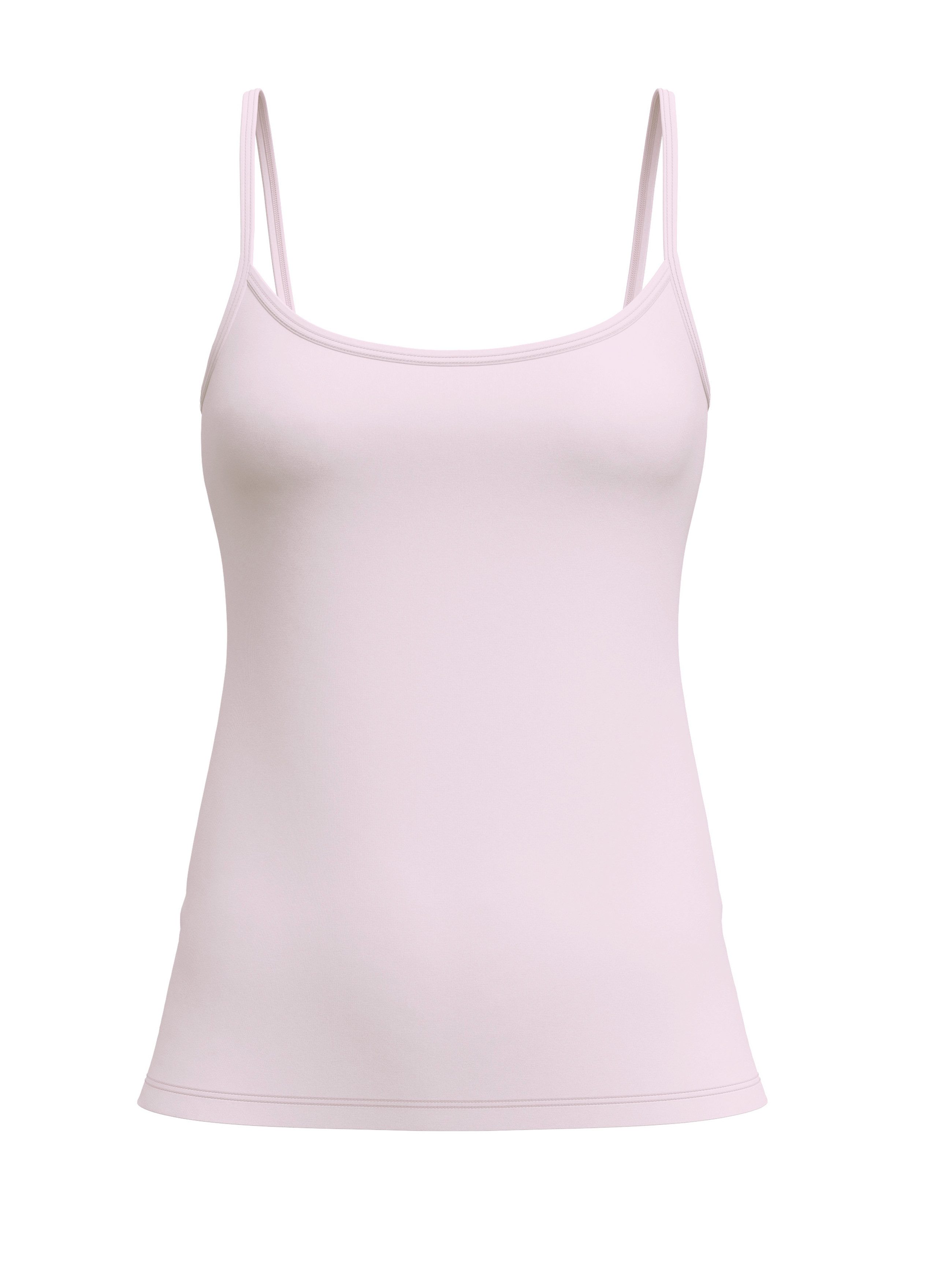 CALIDA Spaghettitop Essential Cotton tiefer Ausschnitt, Single Jersey Qualität, schmale Träger, weich