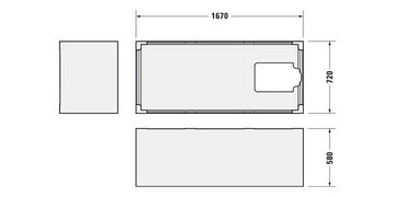 Duravit Badewanne Badewanne D-NEO Einbauversion 1 RS 1700x750mm weiß 1700 x 750 mm weiß