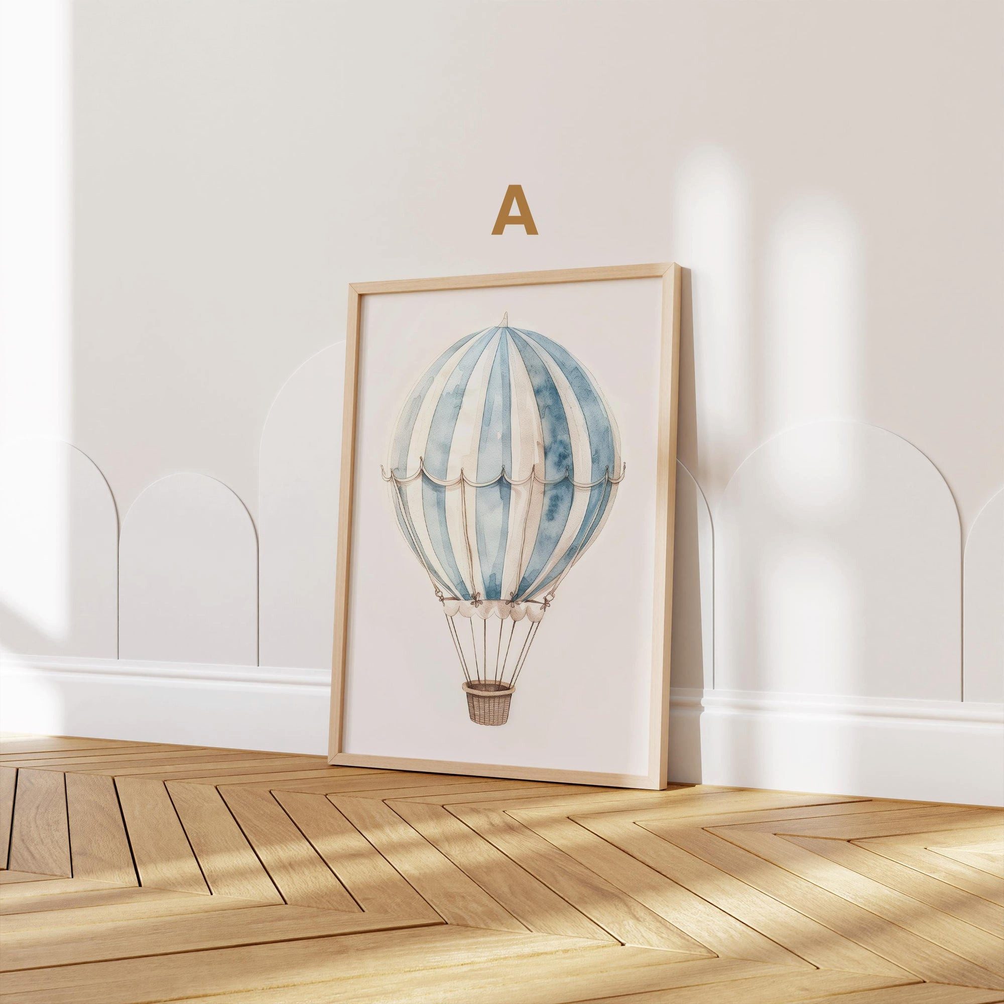 JUSTGOODMOOD Poster Kinderzimmer Premium ® Heißluftballon günstig online kaufen
