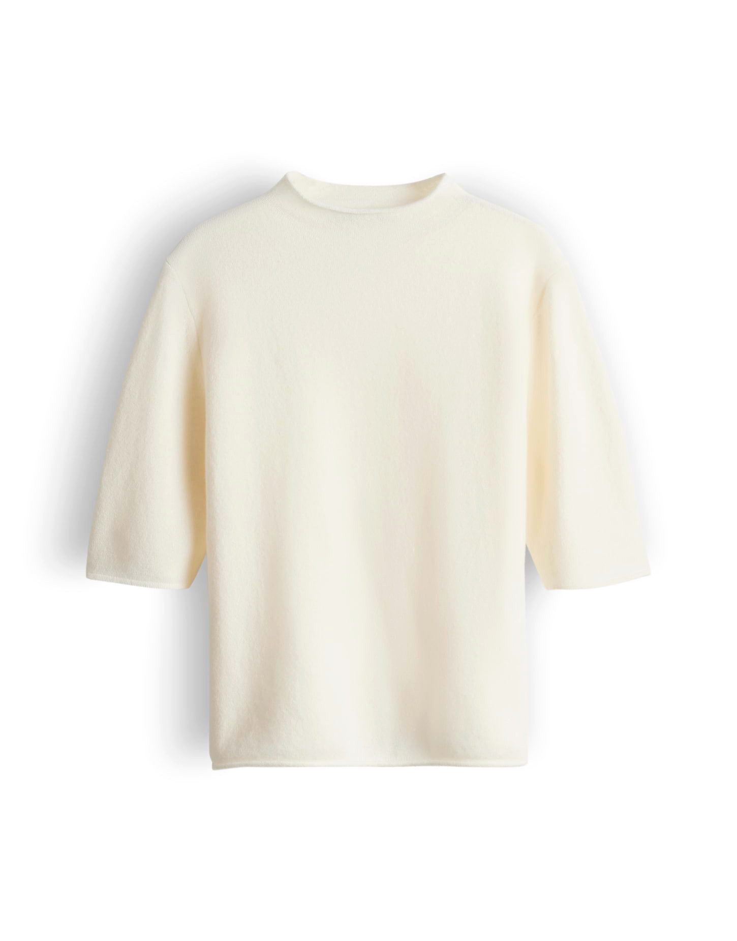 Kurzarmpullover TUMEA Regular aus reiner Wolle