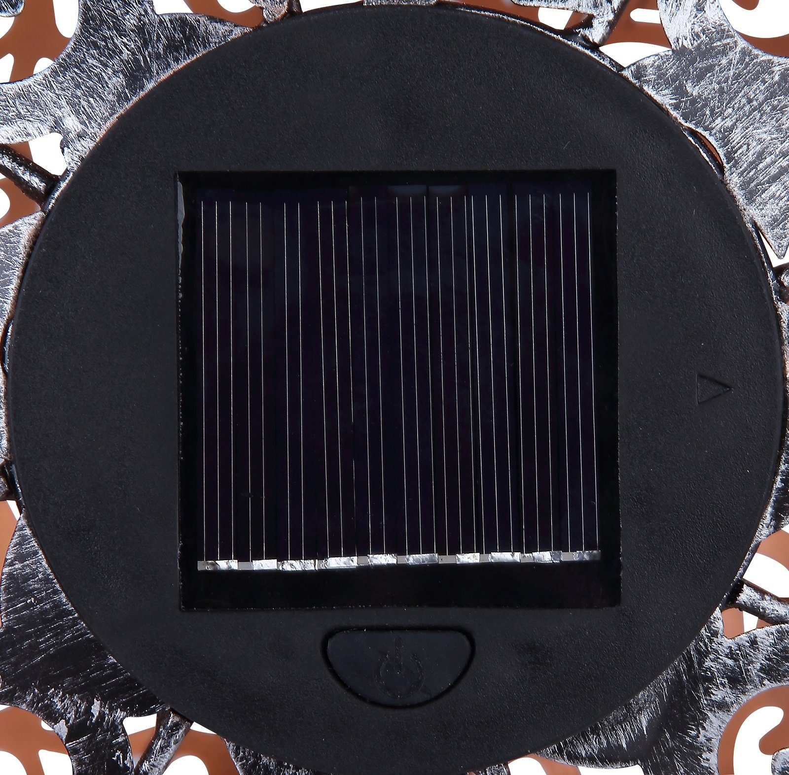 GLOBO Außenleuchte silber Globo Solarlampe LED Außen Garten Kugel Solarleuchte Solarleuchte