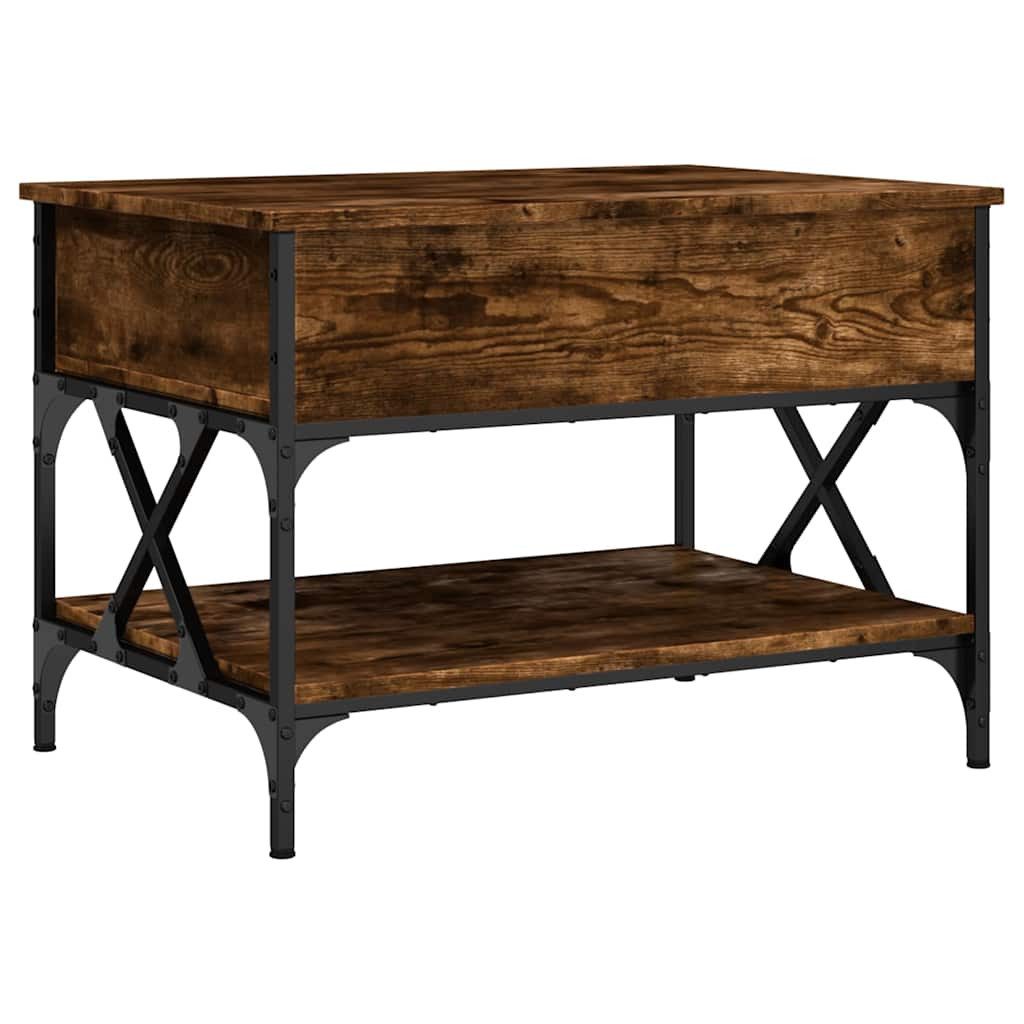 vidaXL Couchtisch Couchtisch Räuchereiche 70x50x50 cm günstig online kaufen
