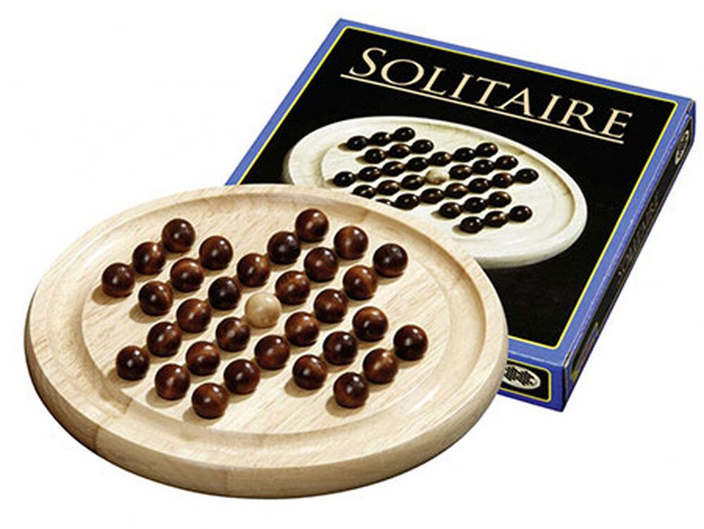 Spiel Solitaire - edles Holz