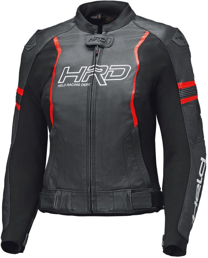 Held Biker Fashion Motorradjacke Street Rocket 4 Damen Motorrad Lederjacke Airbag vorbereitet,Verbindungsreißverschluss,Ellenbogenprotektore