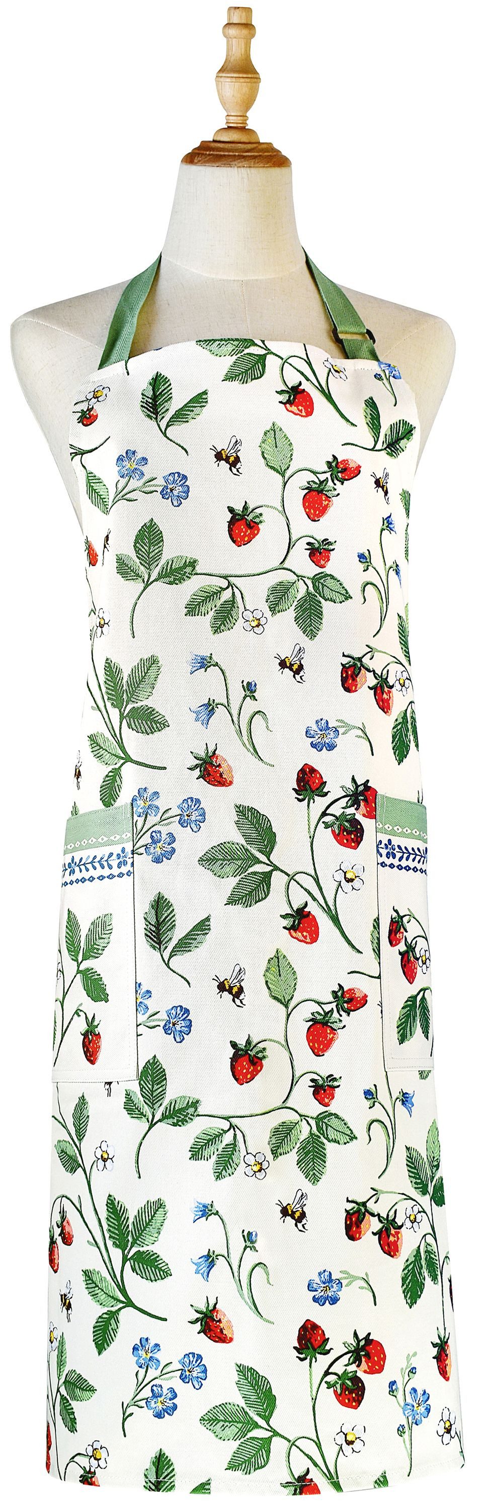 Ulster Weavers Kochschürze Strawberry Patch, (1-tlg., 1-teilig), Küchenschürze Nackenband aufgesetzte Tasche ca.70x85cm Baumwolle