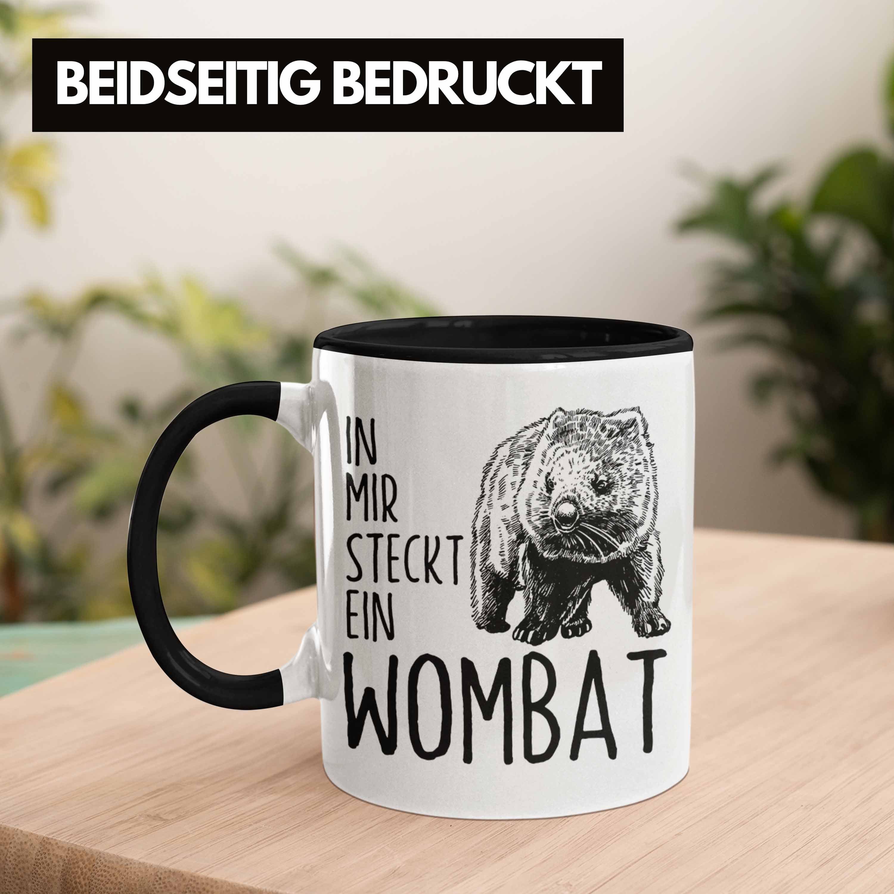 Trendation Tasse Mir In Wombat Wombat Geschenk Liebhaber Wombat Ein Tasse Schwarz für Steckt