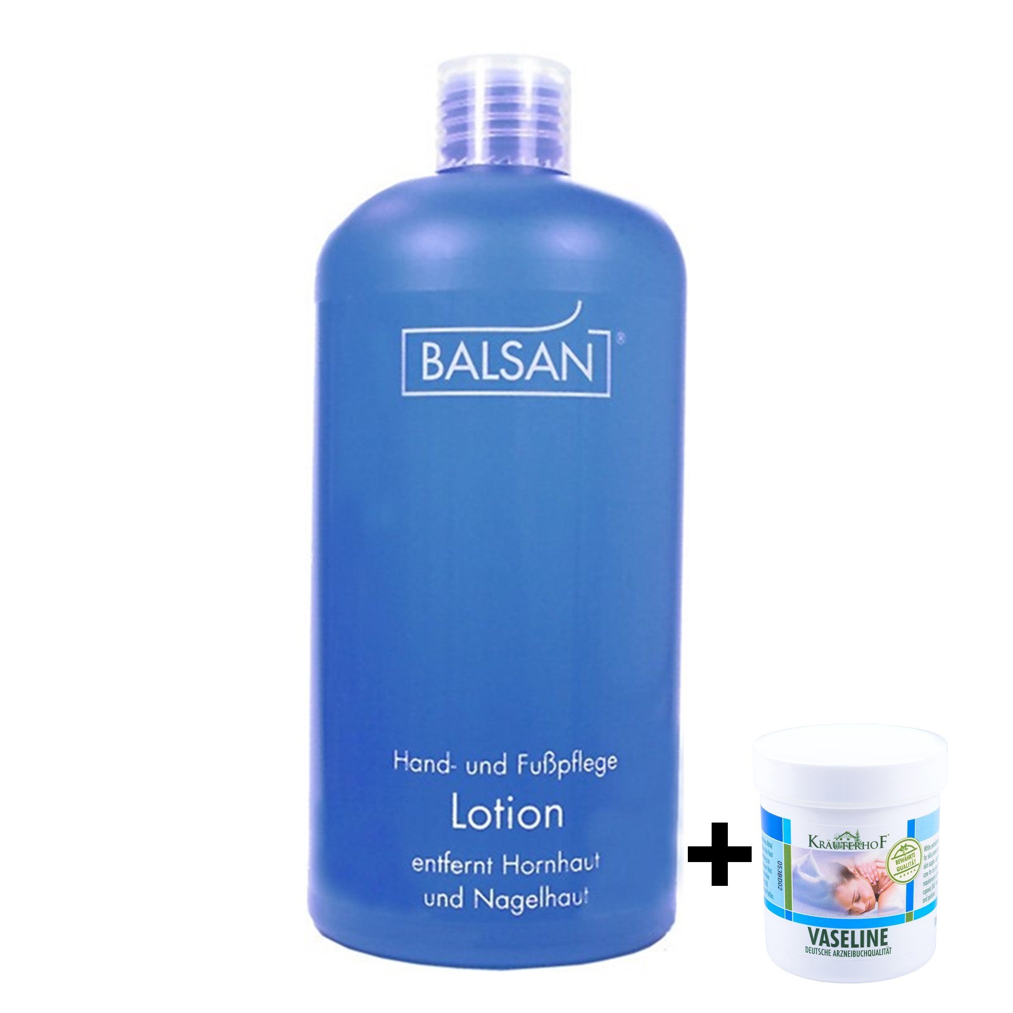 Balsan Hornhautbalsam Balsan Fußpflege Hornhautentferner 500ml +Vaseline