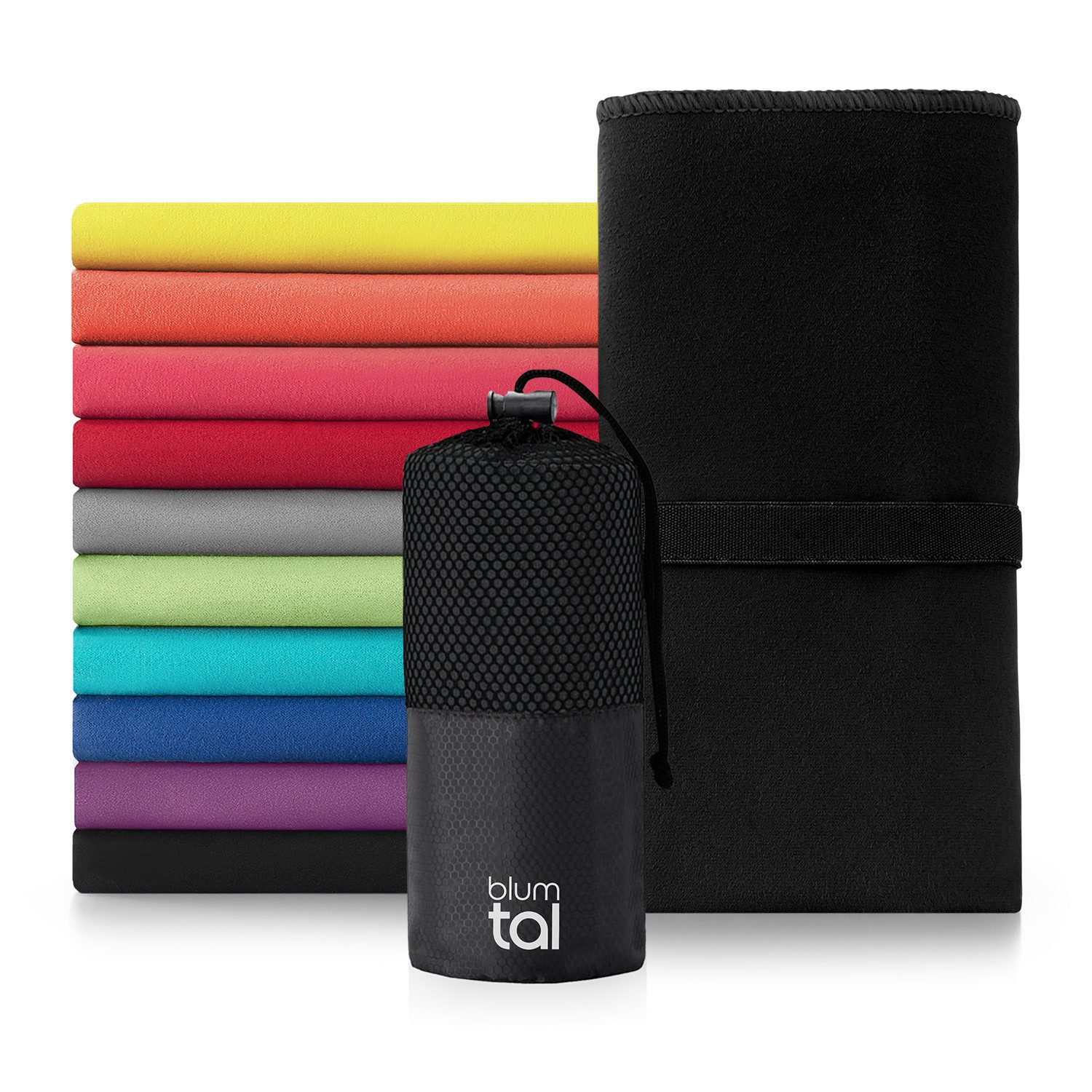 Blumtal Sporthandtuch Mikrofaser Handtuch - kompakte Mikrofaser Handtücher, günstig online kaufen