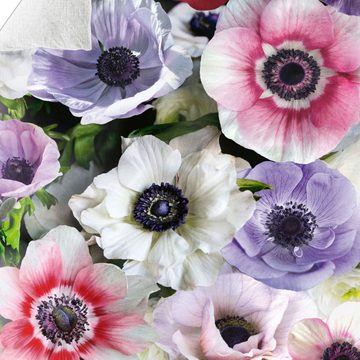 Bettwäsche Satin Digitaldruck in 135x200 + 80x80 cm 5152-01 Blumen Blüten bunt, BIERBAUM, Mako Satin, 2 teilig, 100% Baumwolle