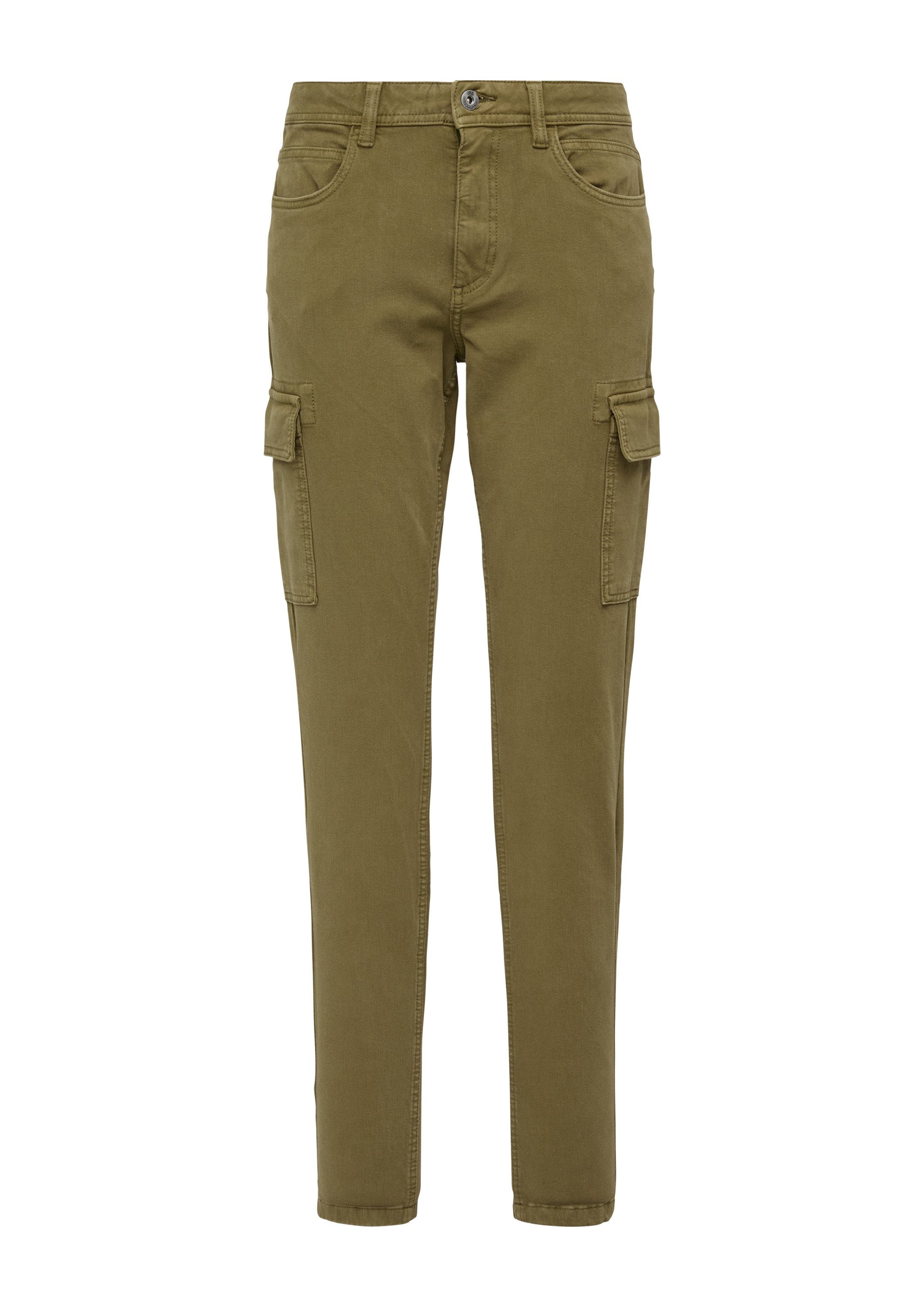 QS Chinos Hose Schmale Cargohose mit günstig online kaufen