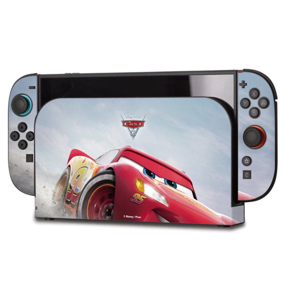 DeinDesign Konsolen-Cover Lightning Mcqueen 95 Offizielles Lizenzprodukt Cars, Nintendo Switch 2 Skin Aufkleber Sticker Folie