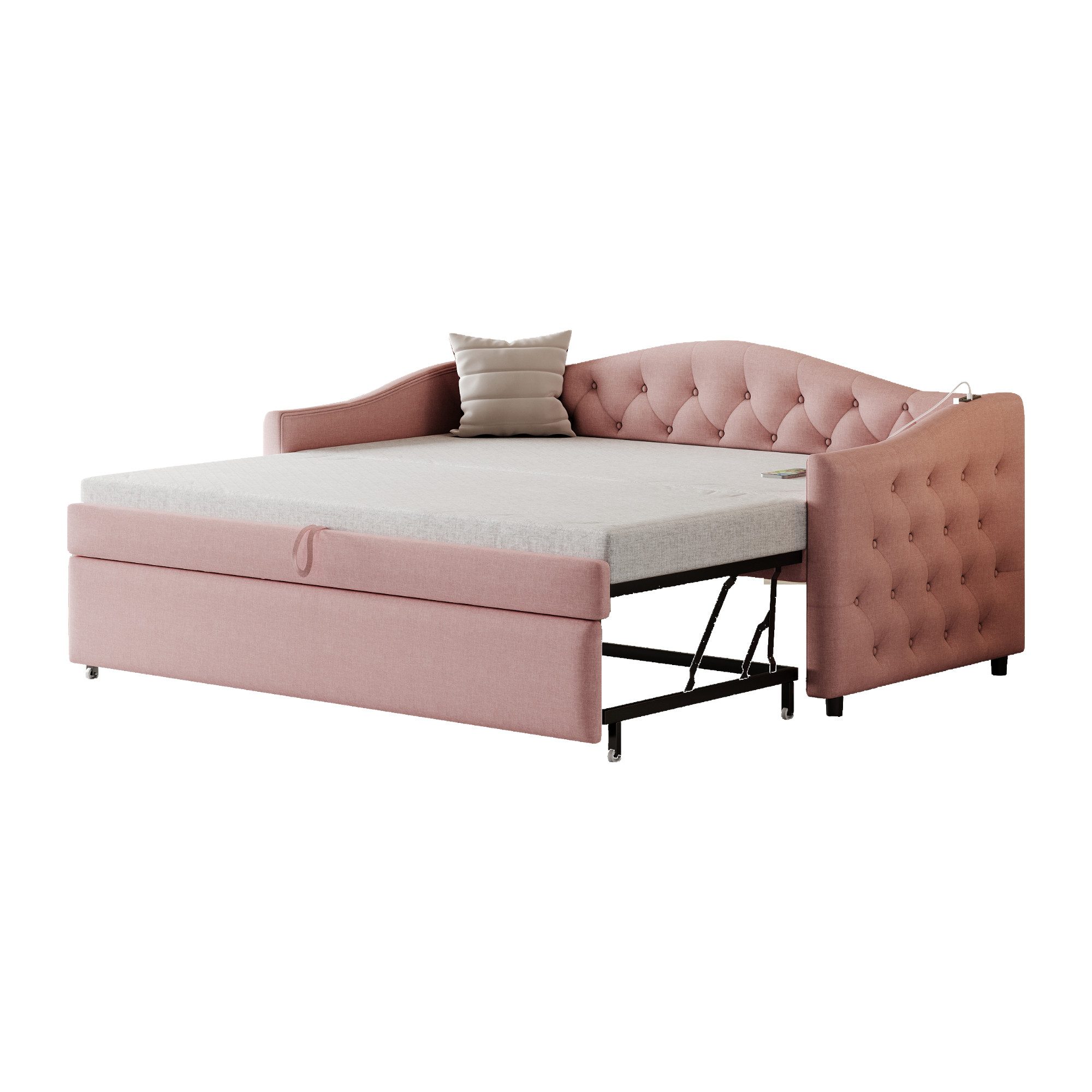 HAUSS SPOLE Polsterbett Ausziehbares Schlafsofa, 90x200 günstig online kaufen