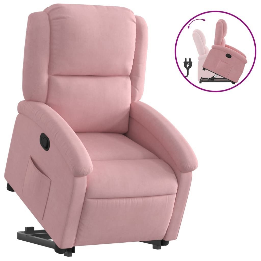 vidaXL Sessel Relaxsessel mit Aufstehhilfe Rosa günstig online kaufen