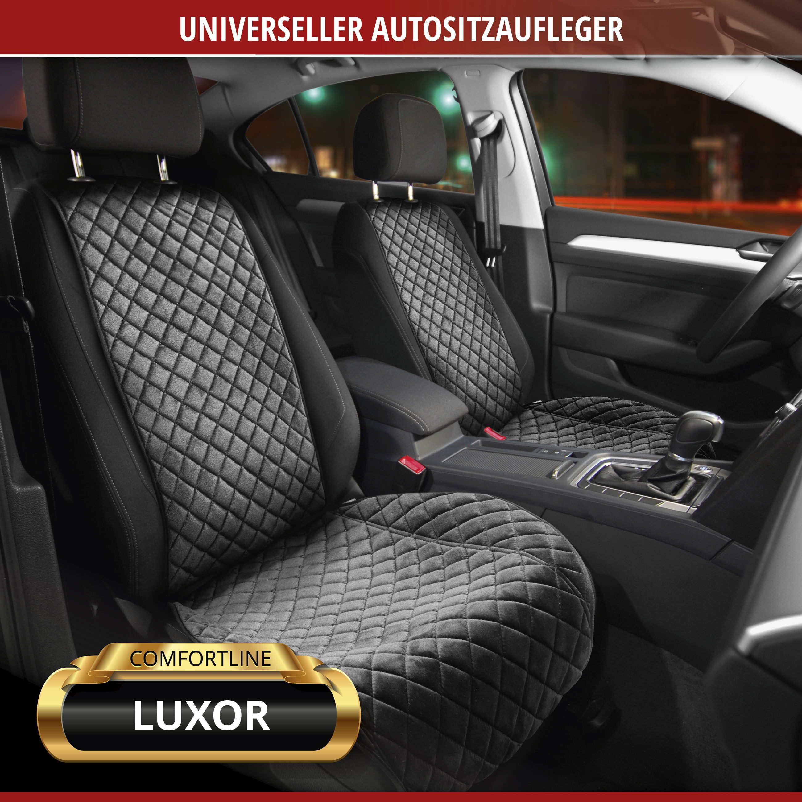WALSER Autositzauflage Sitzaufleger Comfortline Luxor, 1 Stück, 0-tlg. – Bild 2 von 5