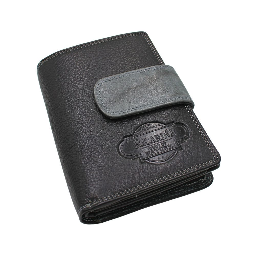 L&B Geldbörse Nappaleder Bi-Color Portemonnaie, RFID-Schutz>11/842