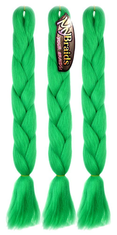 im Zöpfe Jumbo BRAIDS! Kunsthaar-Extension 29-AY Braids Flechthaar 1-farbig Pack 3er MyBraids Blau YOUR