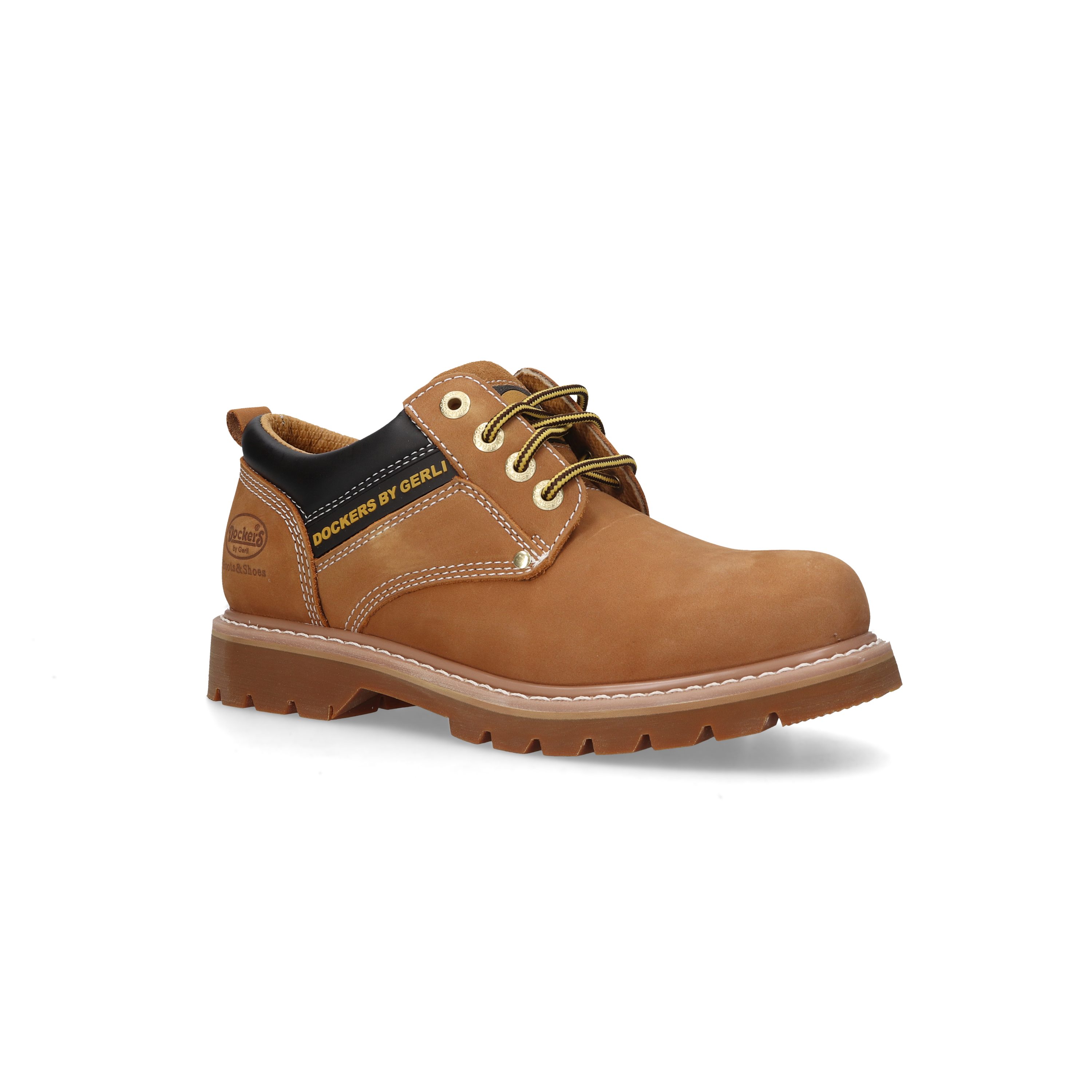 Dockers by Gerli Schnürschuh Trekkingschuh, Trachtenschuh mit Kontrast-Rahmennaht