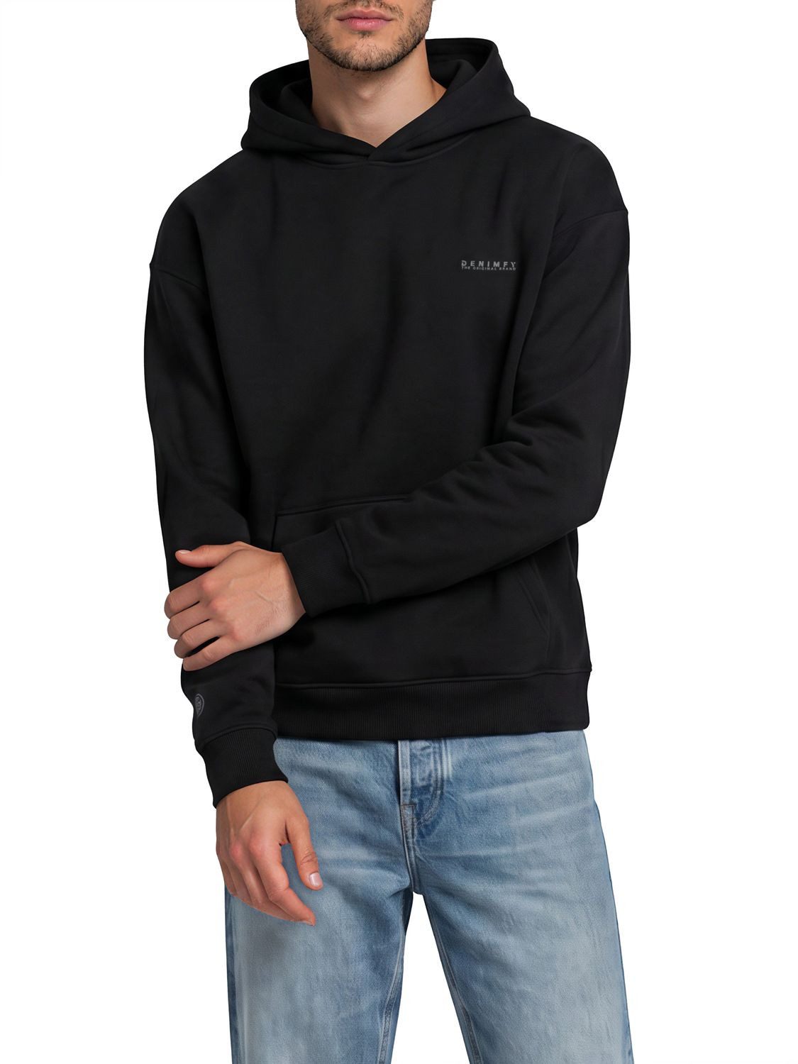 DENIMFY Kapuzenpullover Herren Hoodie DFMaxim Oversize Fit Sweatshirt mir Kängurutasche
