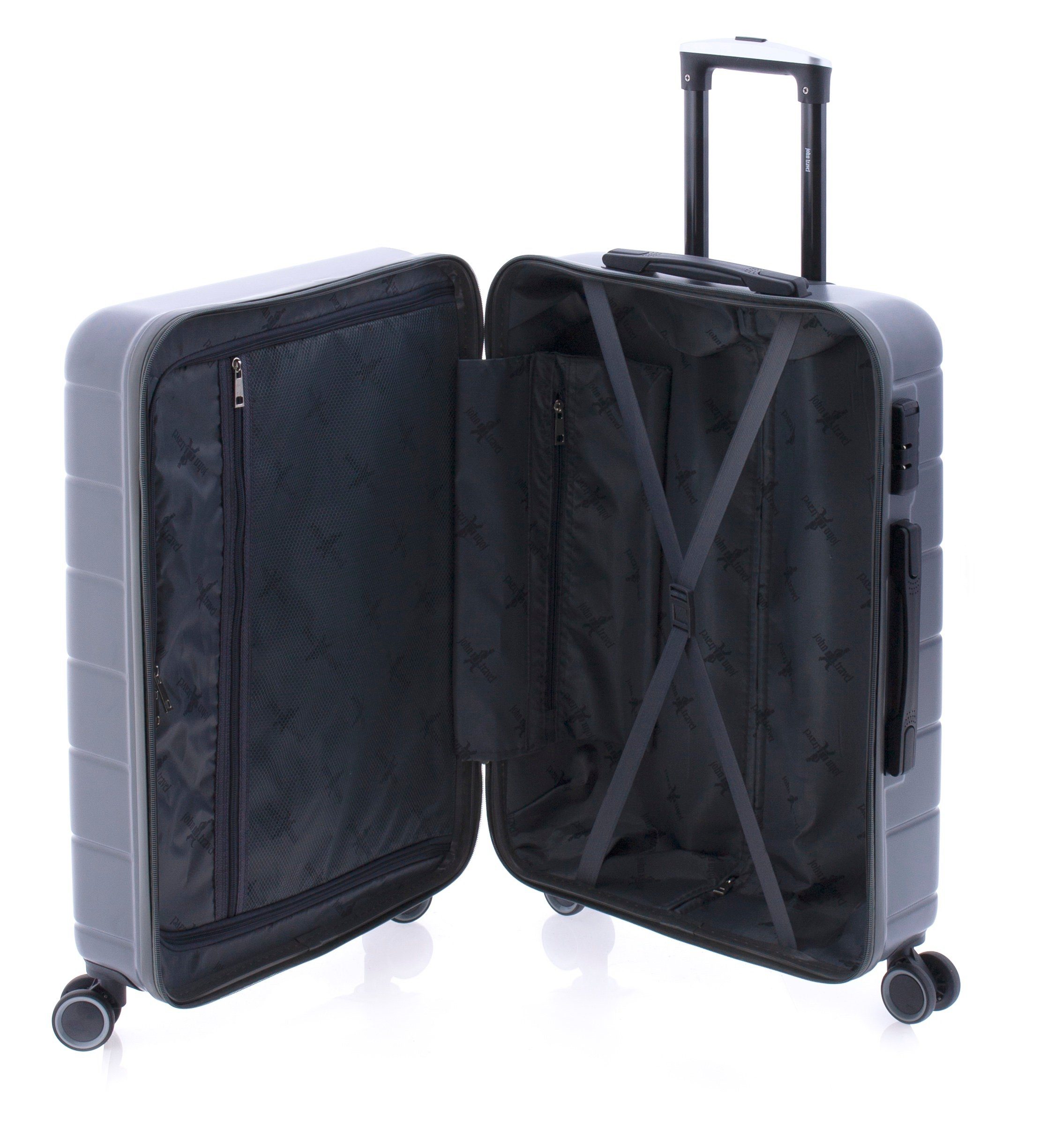 John Travel Hartschalen-Trolley Koffer - 66 cm - 4 Rollen