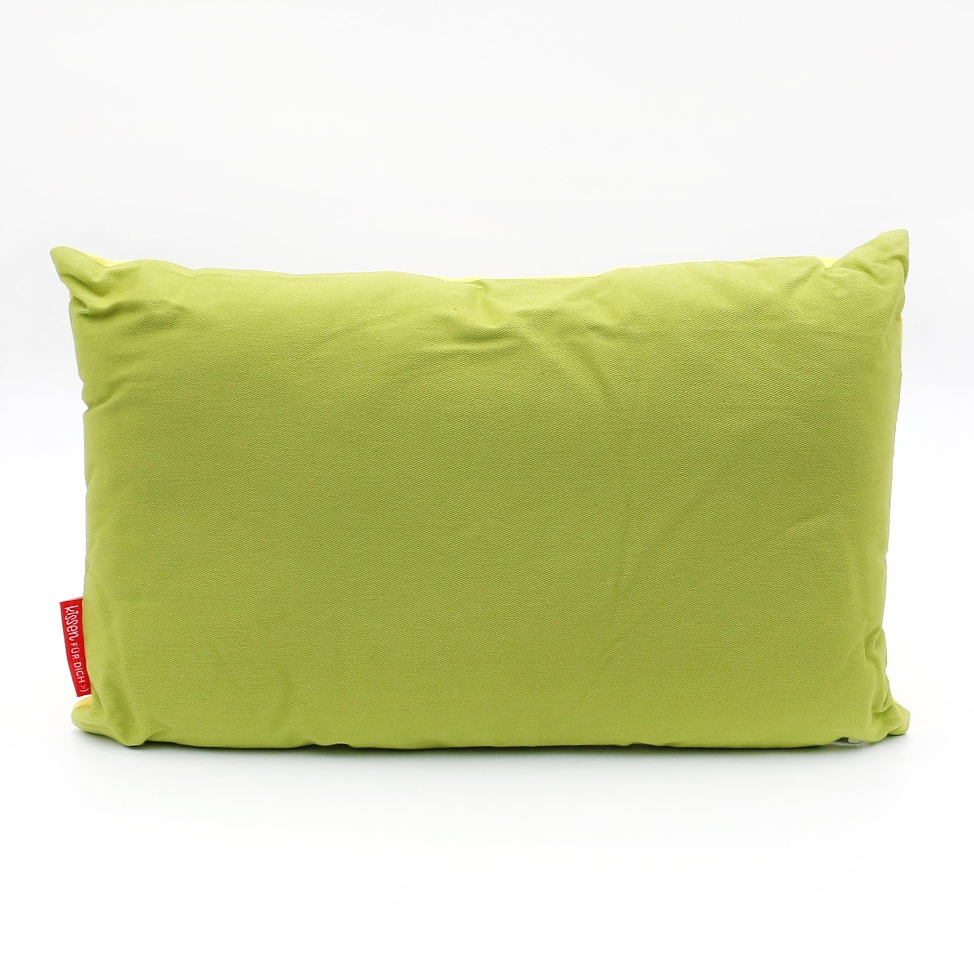 Dekohelden24 Dekokissen Faultier Kissen mit Bezug aus 100% Baumwolle, L / B / H: 40 x 13 x 23