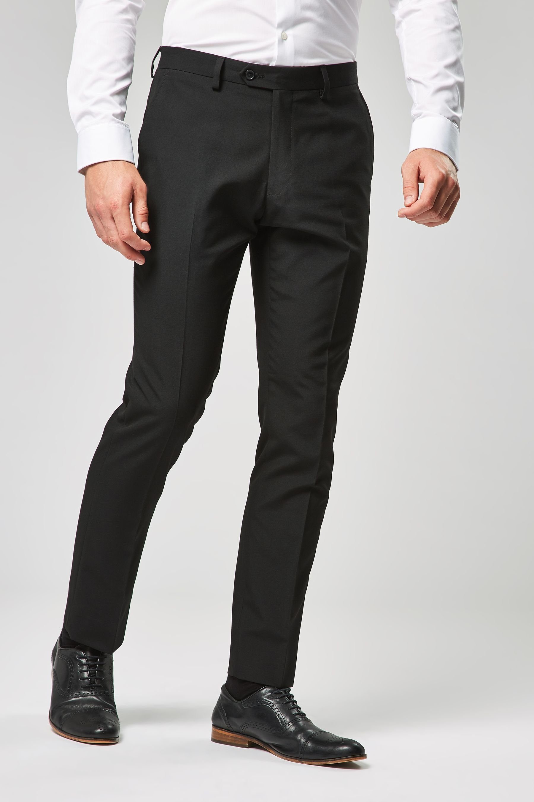Next Frackhose Anzug: Slim Fit Hose (1-tlg) Black