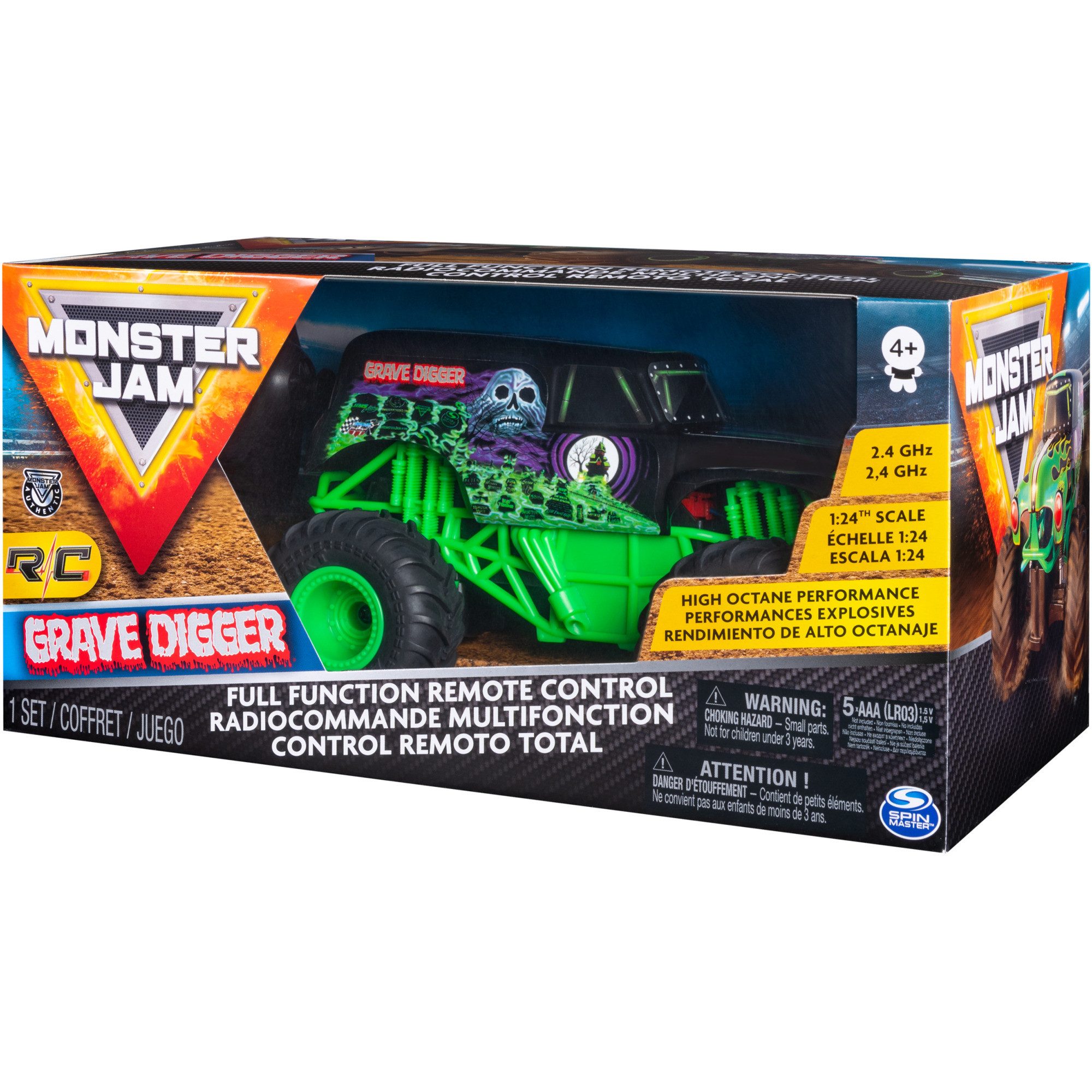 Monster Jam RC-Auto Spin Master Monster Jam Grave Digger, RC, (1:24)