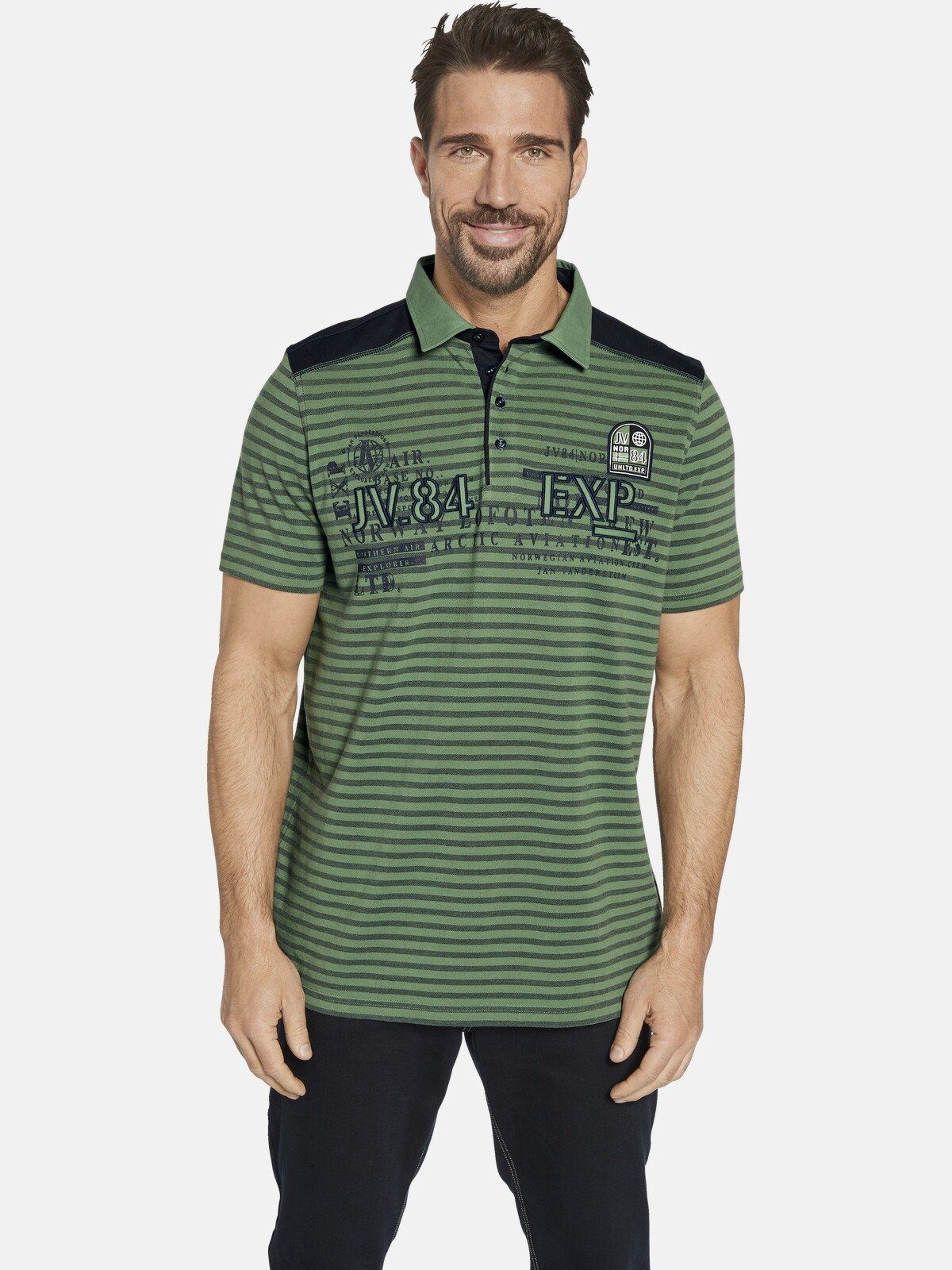 Jan Vanderstorm Poloshirt KUIBERT mit Färbung günstig online kaufen
