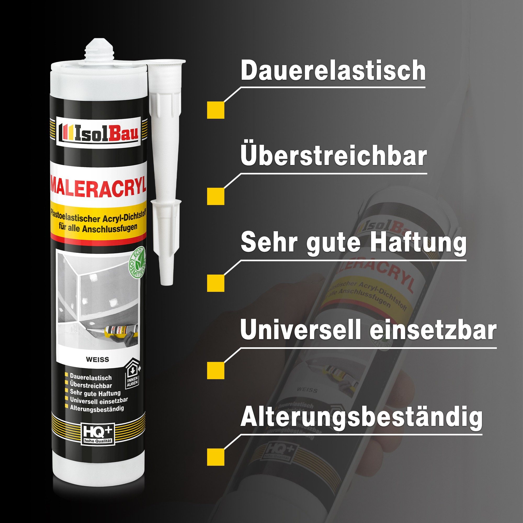 None Spachtelmasse Maleracryl Bauacryl 300 ml Weiß Acryl Dichtstoff Innen A günstig online kaufen
